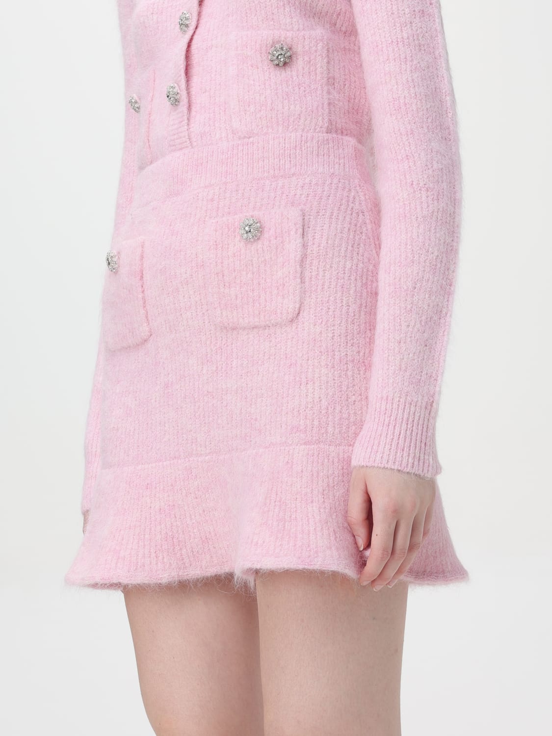 スカート SELF-PORTRAIT Woman Skirt Pink PF24146SK PINK Self-Portrait Outlet: Skirt woman - Pink | Self-Portrait