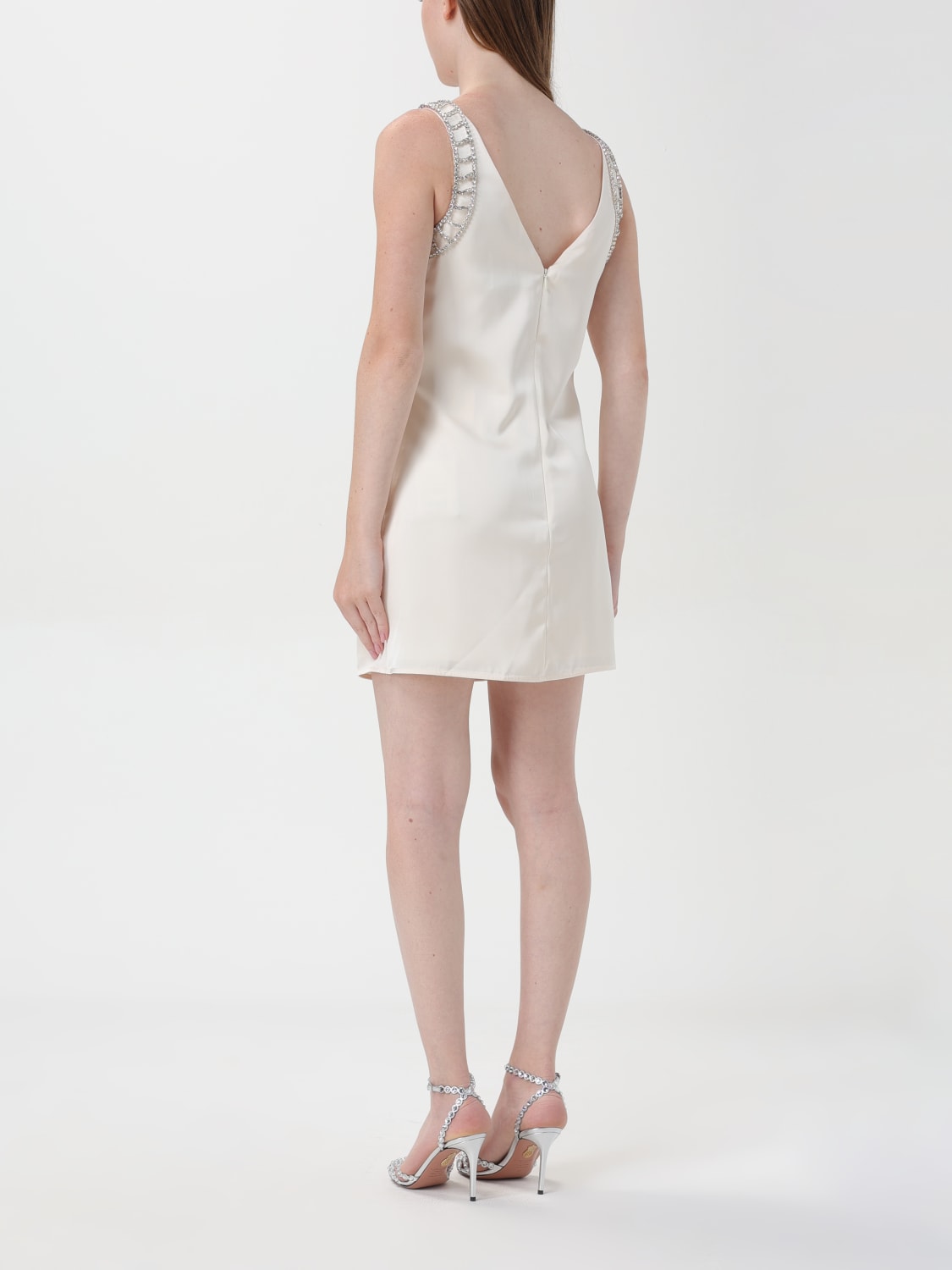 ワンピース SELF-PORTRAIT Woman Dress White PF24115S CREAM Self-Portrait Outlet: Dress woman - White | Self-Portrait