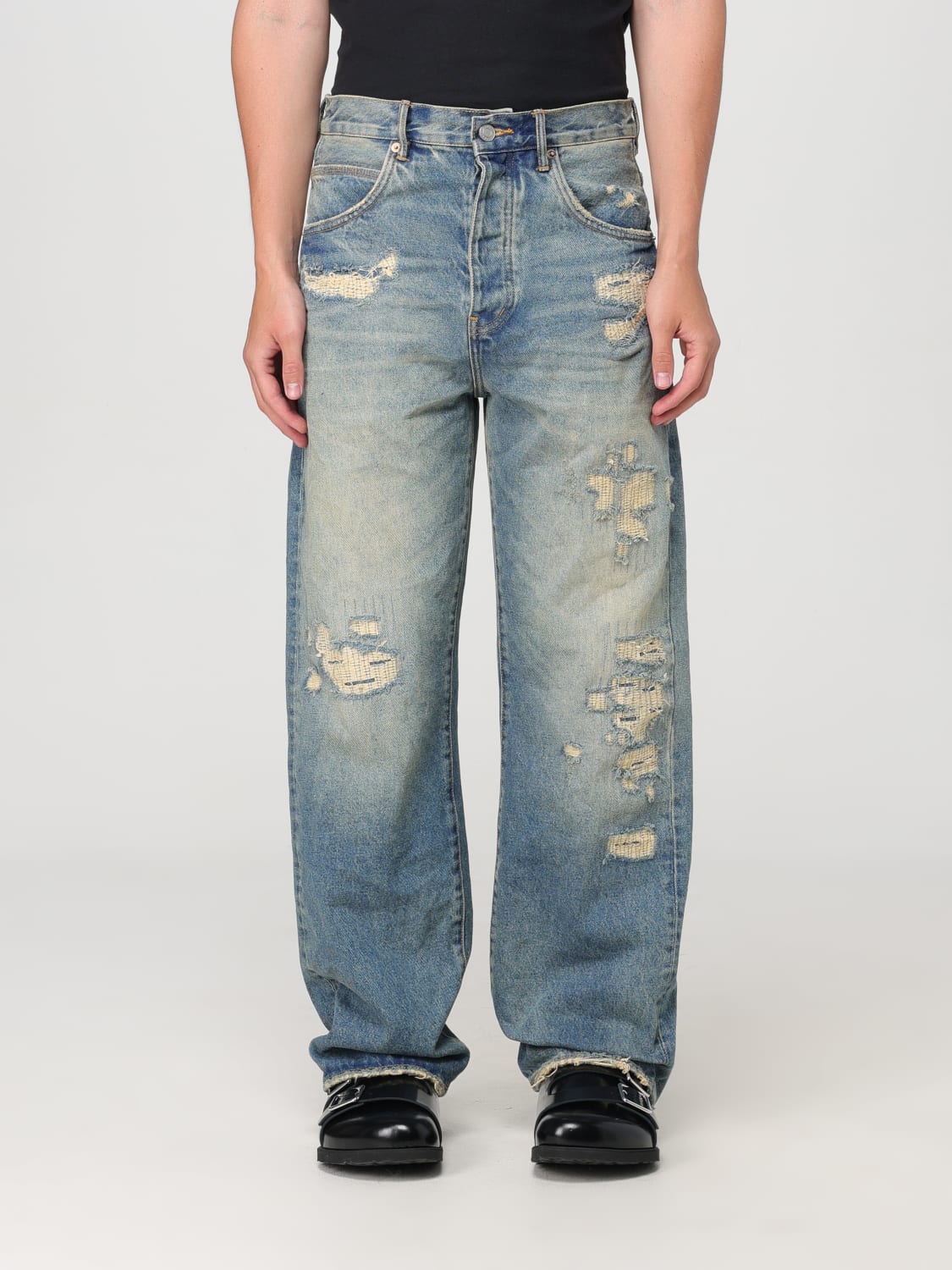Giglio Jeans Baggy con rotture Purple Brand