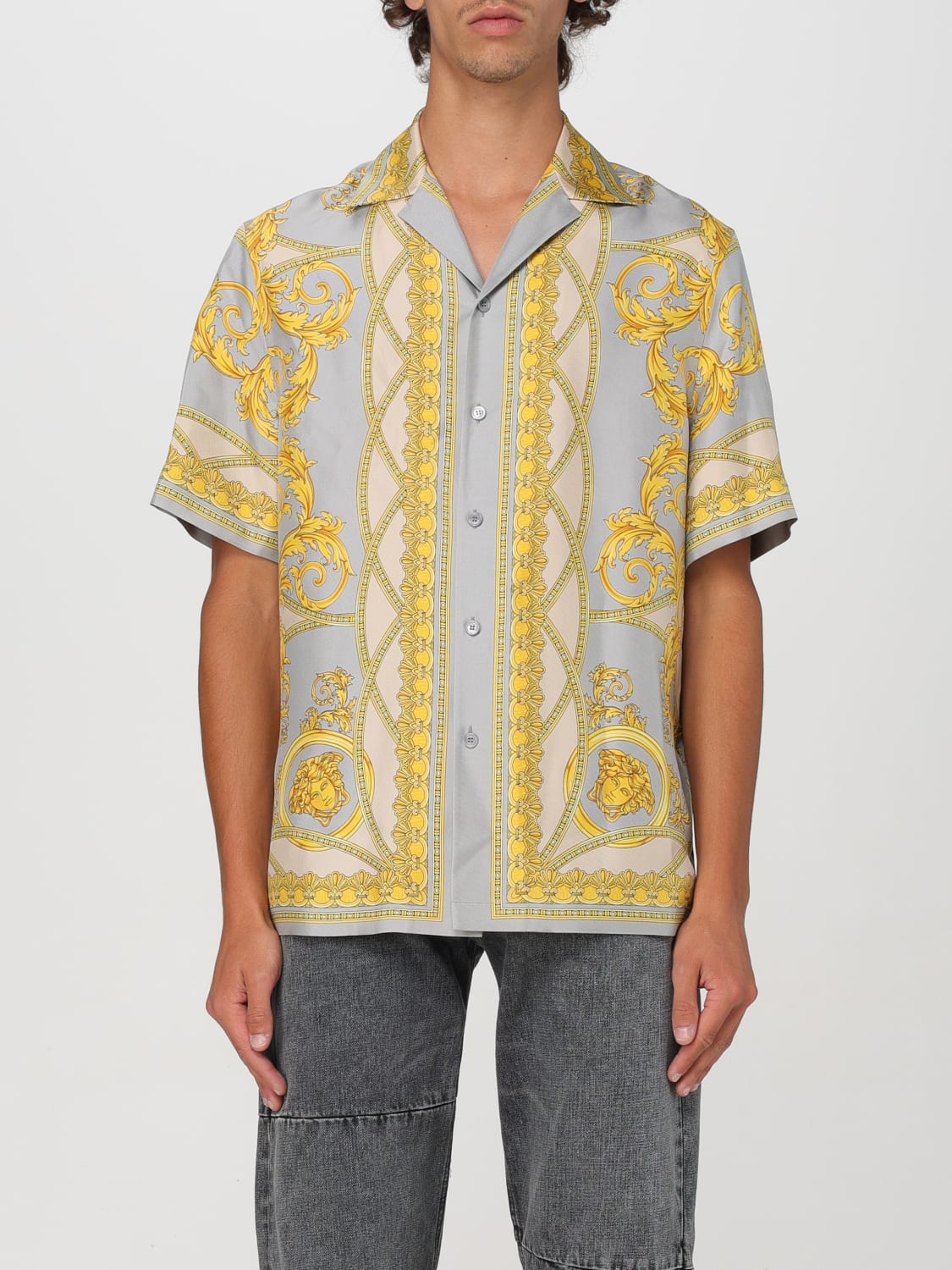 VERSACE SHIRT: Shirt men Versace, Grey - Img 1