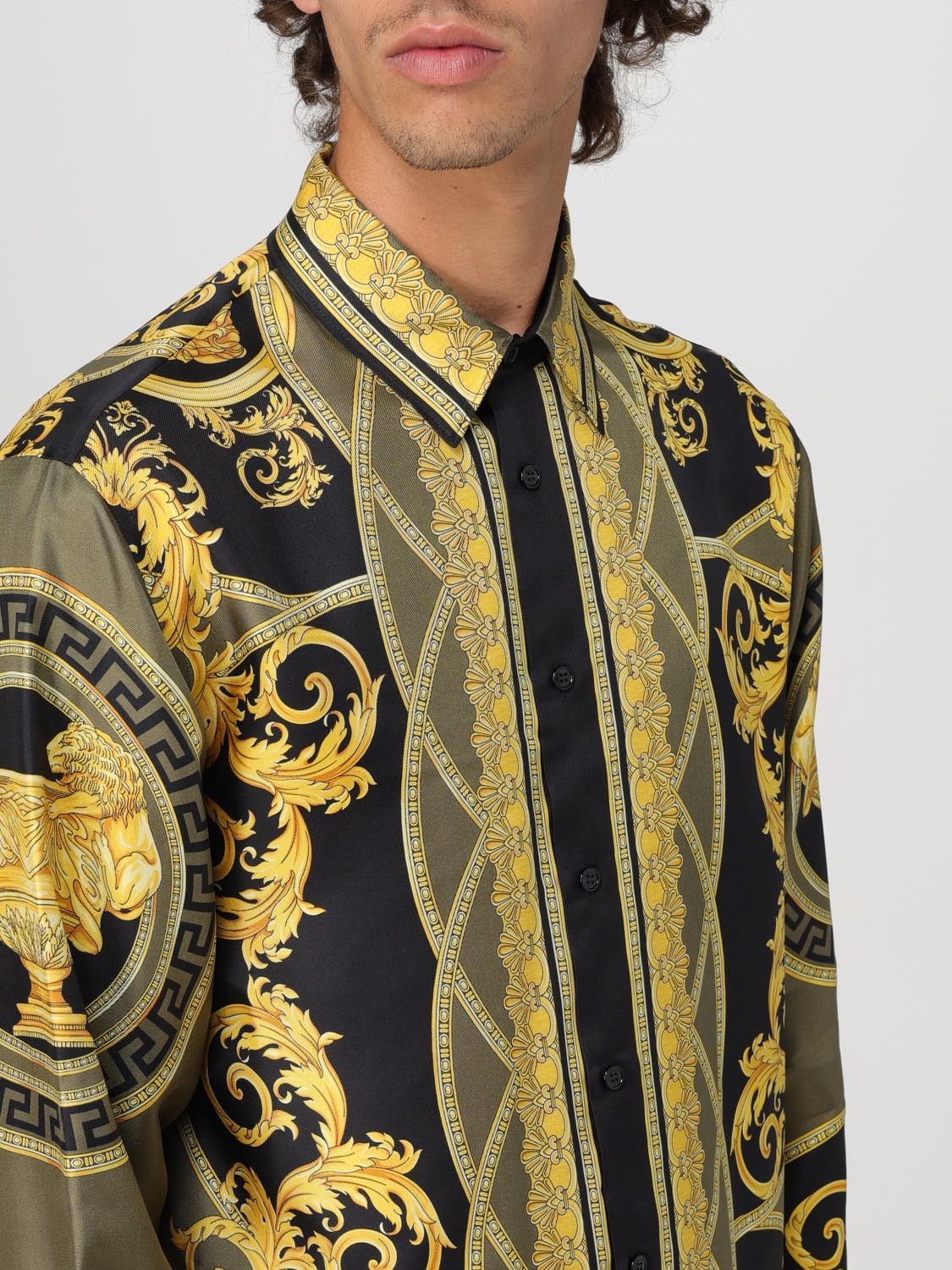 VERSACE CHEMISE: Chemise homme Versace, Noir - Img 4