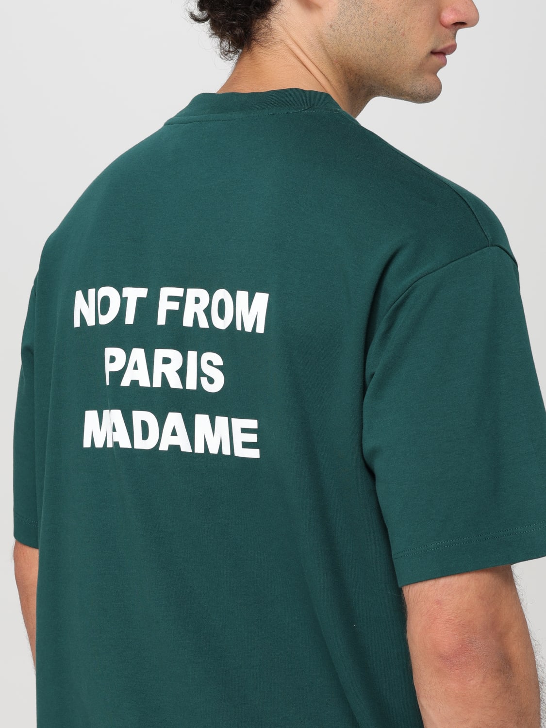 DRÔLE DE MONSIEUR T-SHIRT: T-shirt men Drole De Monsieur, Green - Img 3