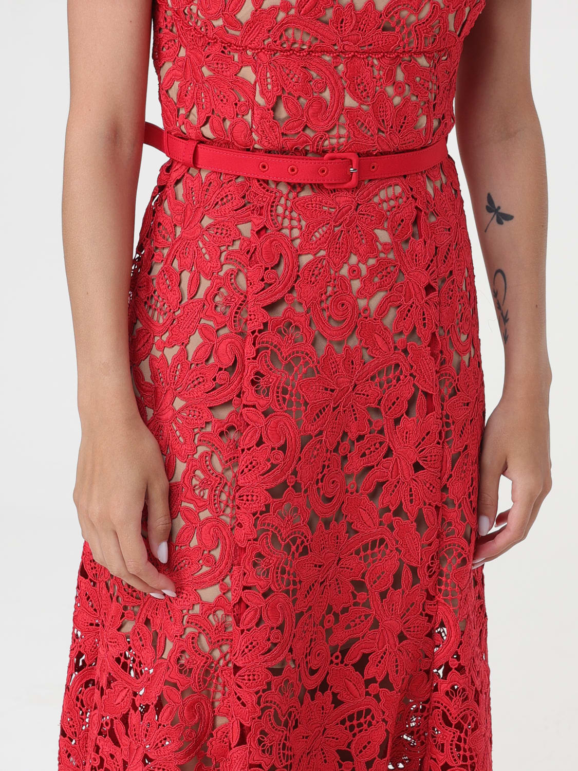 Self portrait robe rouge outlet