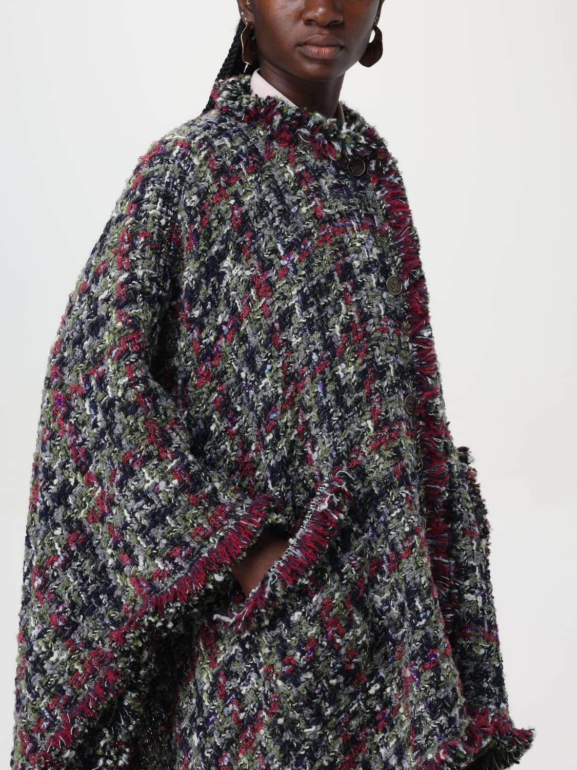 ETRO CAPE: Cape woman Etro, Red - Img 5