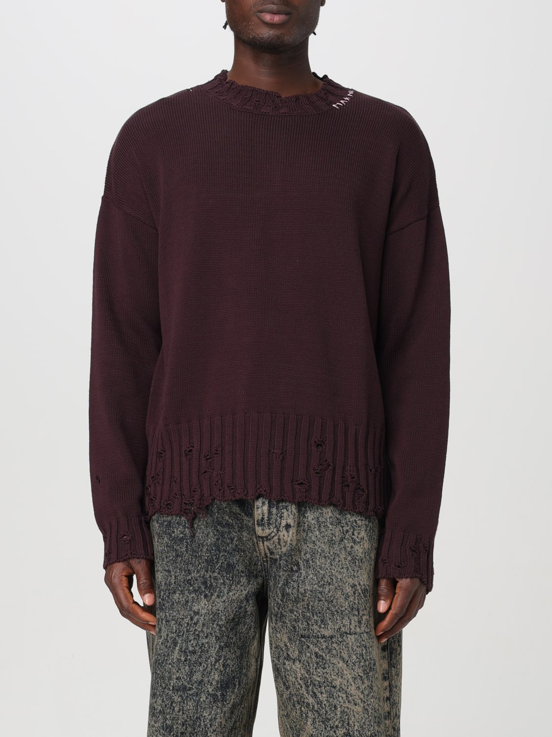 MARNI SWEATER: Sweater men Marni, Burgundy - Img 1