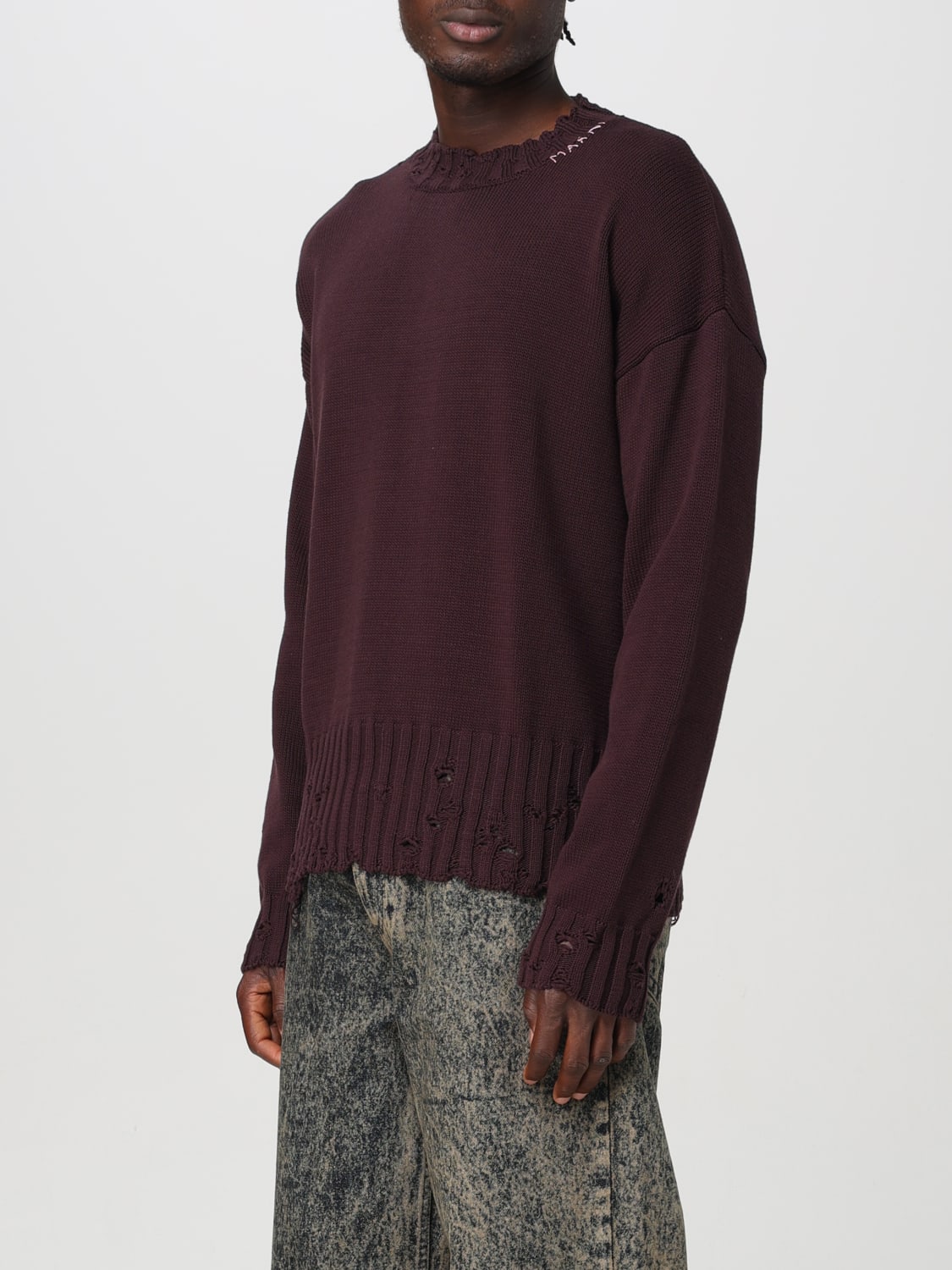 MARNI SWEATER: Sweater men Marni, Burgundy - Img 4