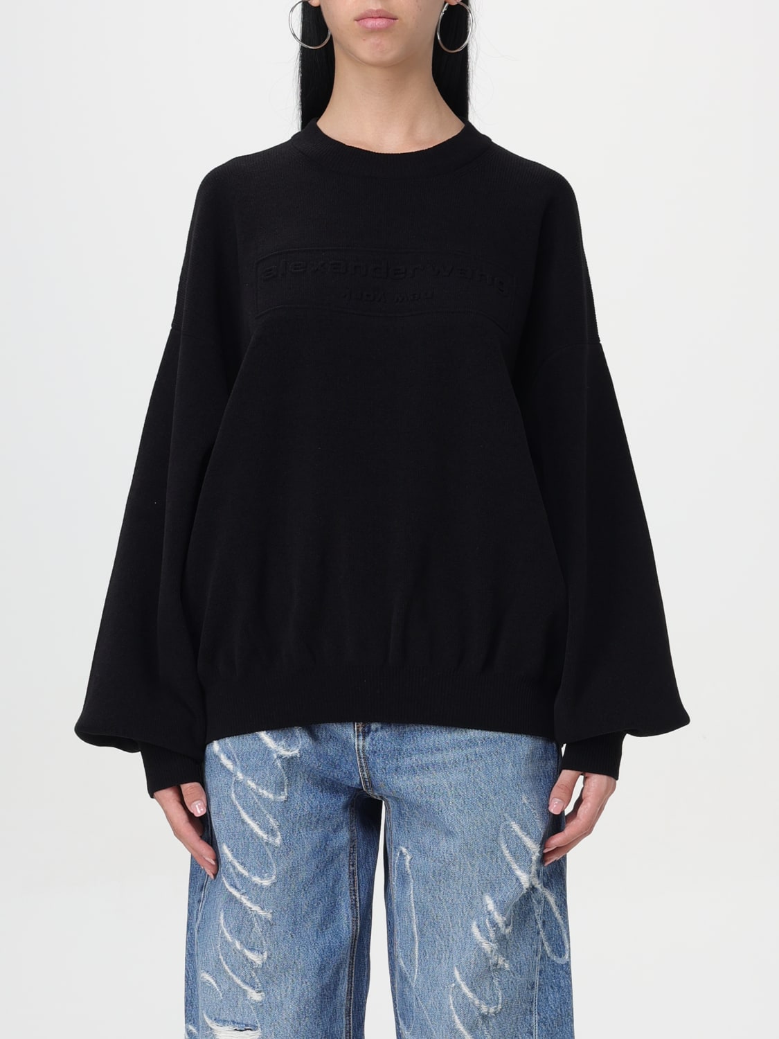 ALEXANDER WANG MAGLIA: Maglia basic Alexander Wang, Nero - Img 1