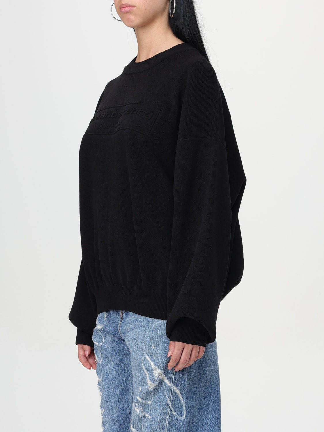 ALEXANDER WANG MAGLIA: Maglia basic Alexander Wang, Nero - Img 4