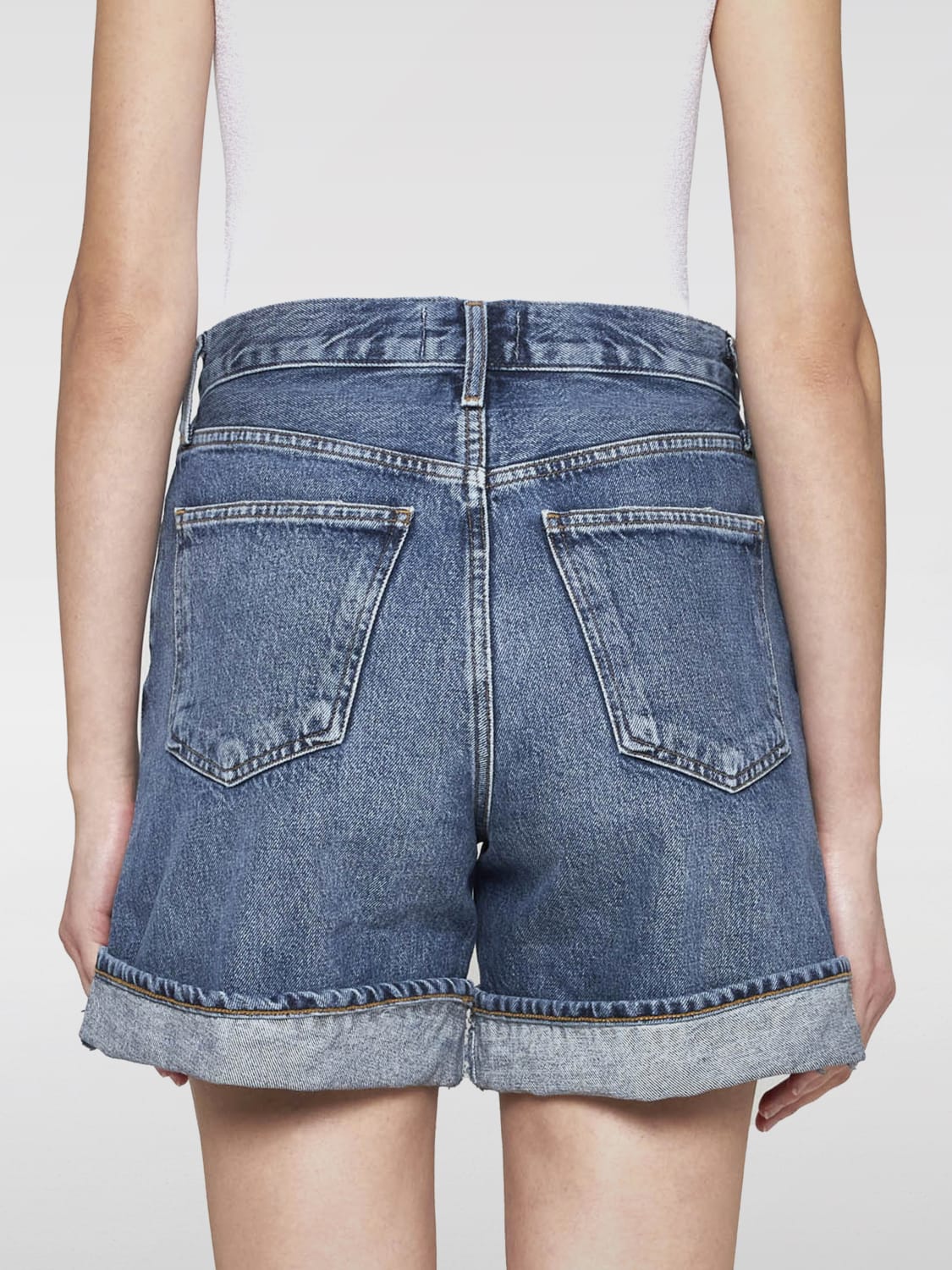 AGOLDE SHORTS: Shorts damen Agolde, Denim - Img 2