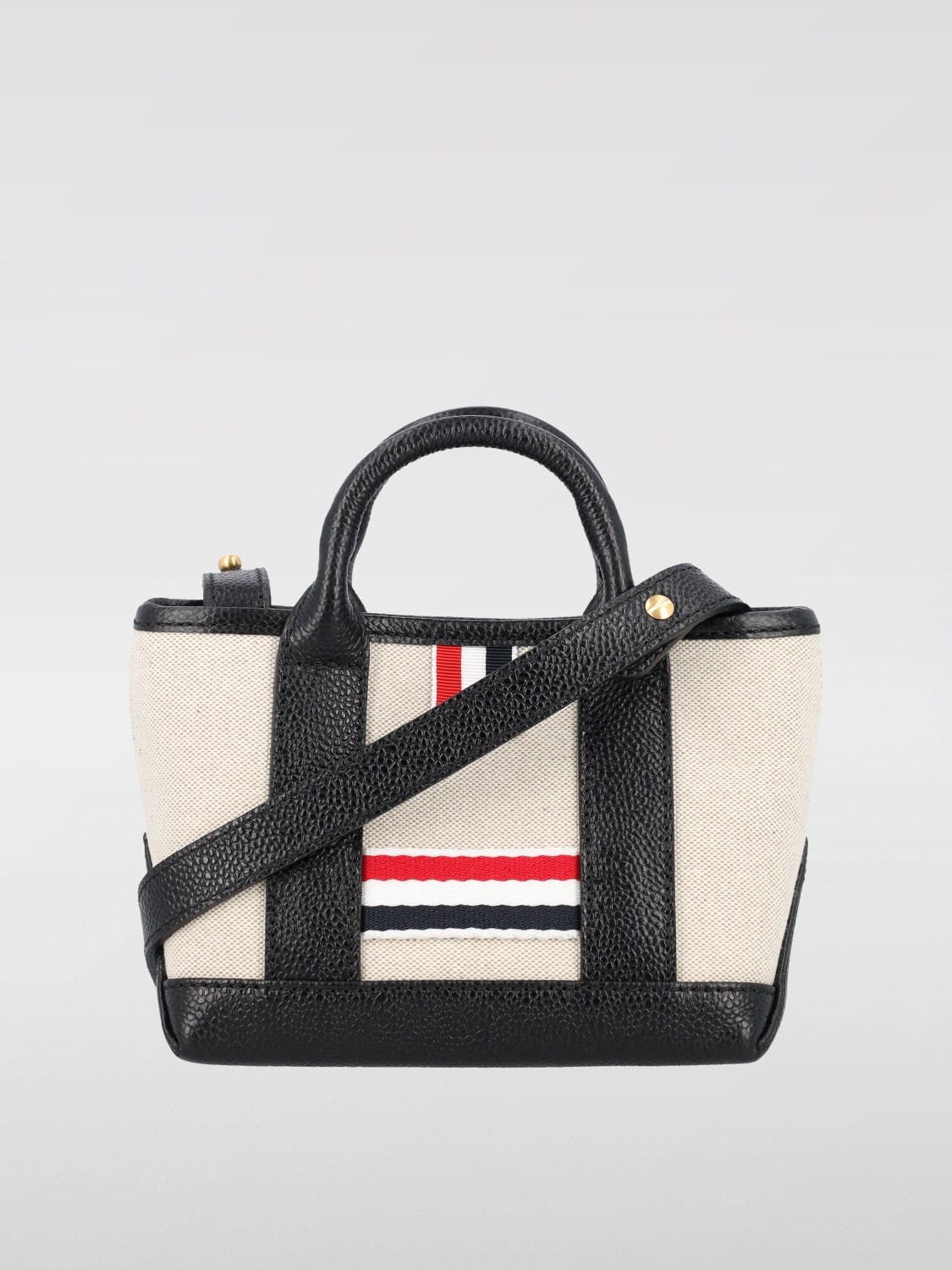 Giglio Borsa Thom Browne in canvas e pelle