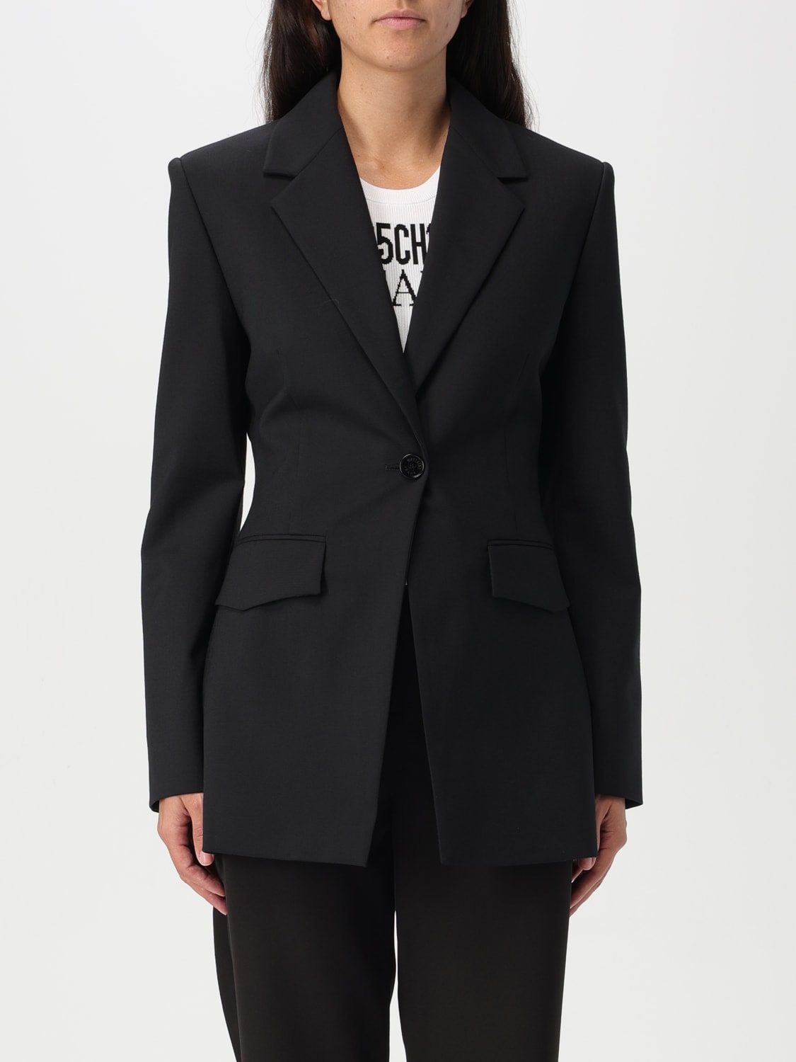 MOSCHINO JEANS BLAZER: Jacket woman Moschino Jeans, Black - Img 1