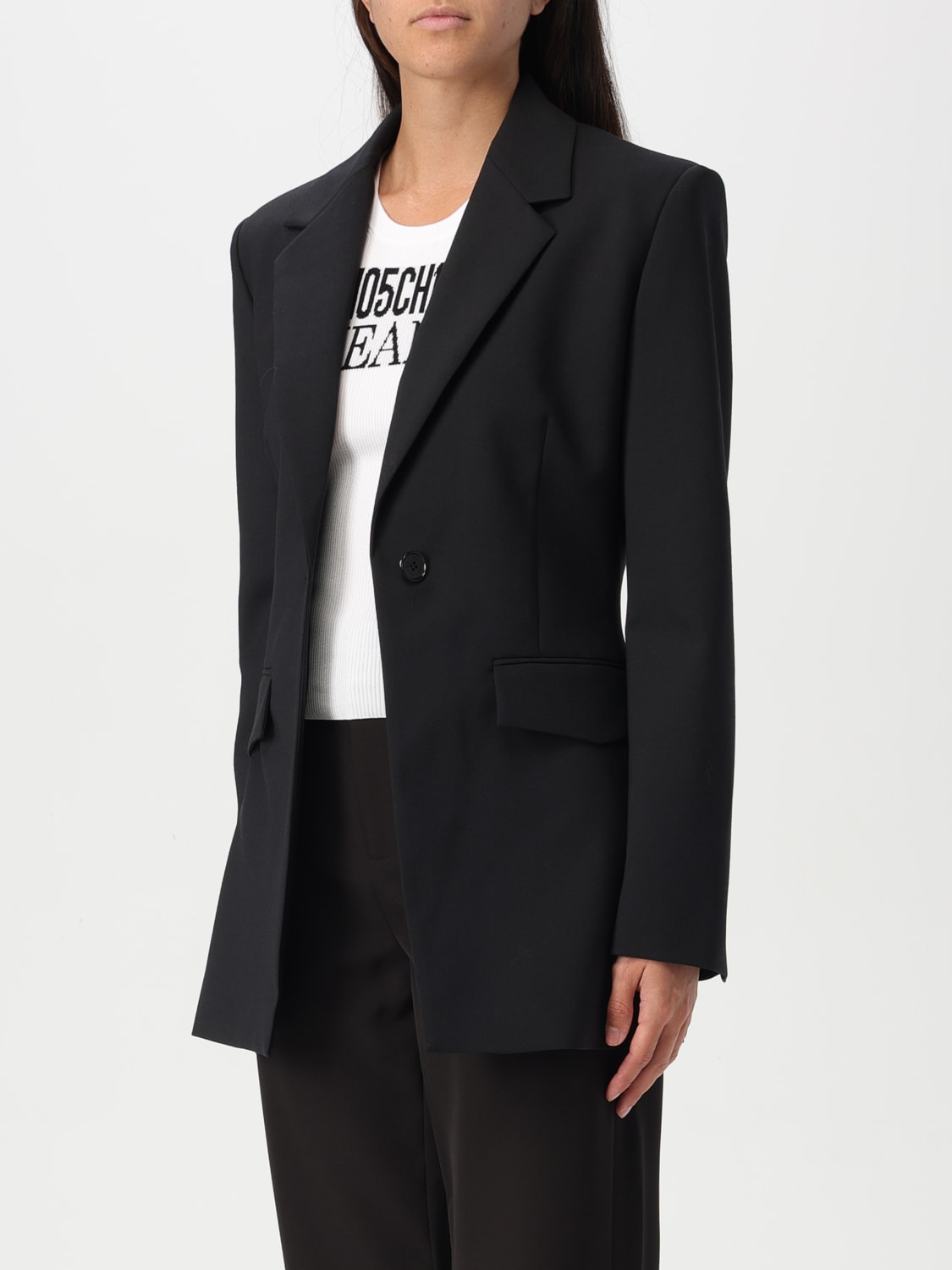 MOSCHINO JEANS BLAZER: Jacket woman Moschino Jeans, Black - Img 4