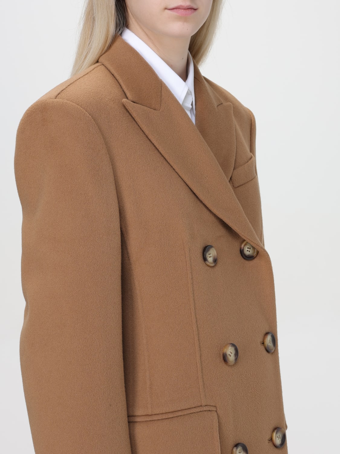 コート SPORTMAX Woman Coat Camel 2422016041600 001 Sportmax Outlet: Coat woman - Camel | Sportmax coat