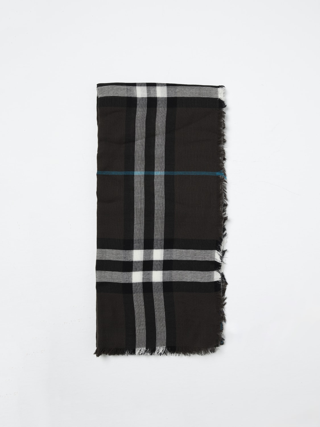 BURBERRY SCARF: Scarf men Burberry, Black - Img 1