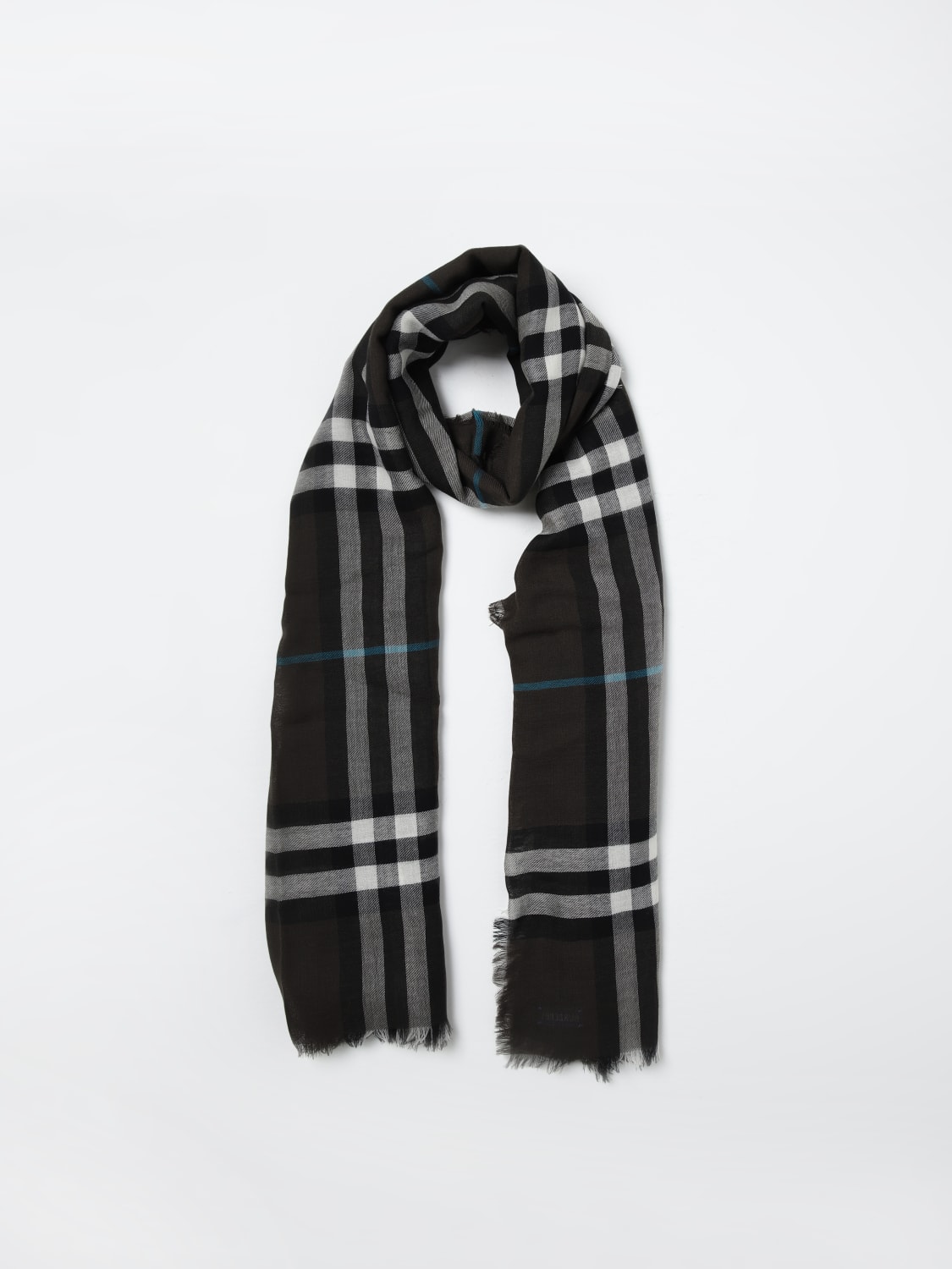 BURBERRY SCARF: Scarf men Burberry, Black - Img 2