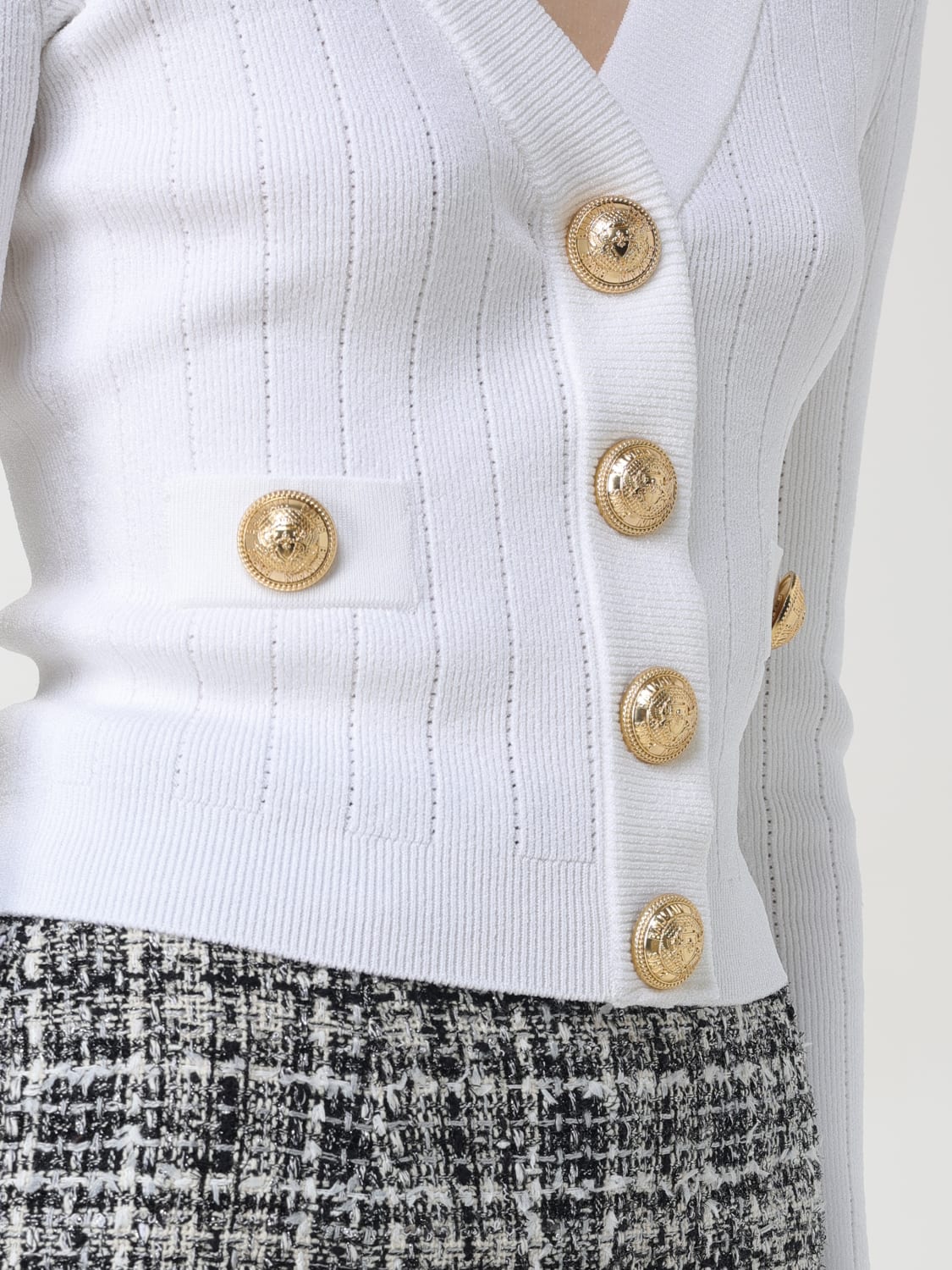 BALMAIN PULL: Pull femme Balmain, Blanc - Img 5