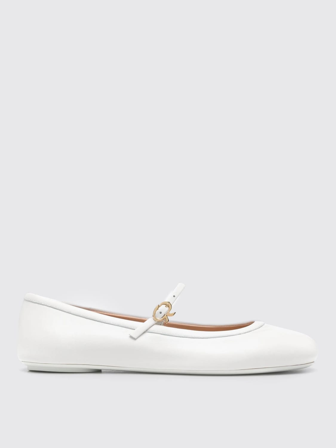 GIANVITO ROSSI BALLET FLATS: Ballet flats woman Gianvito Rossi, White - Img 1