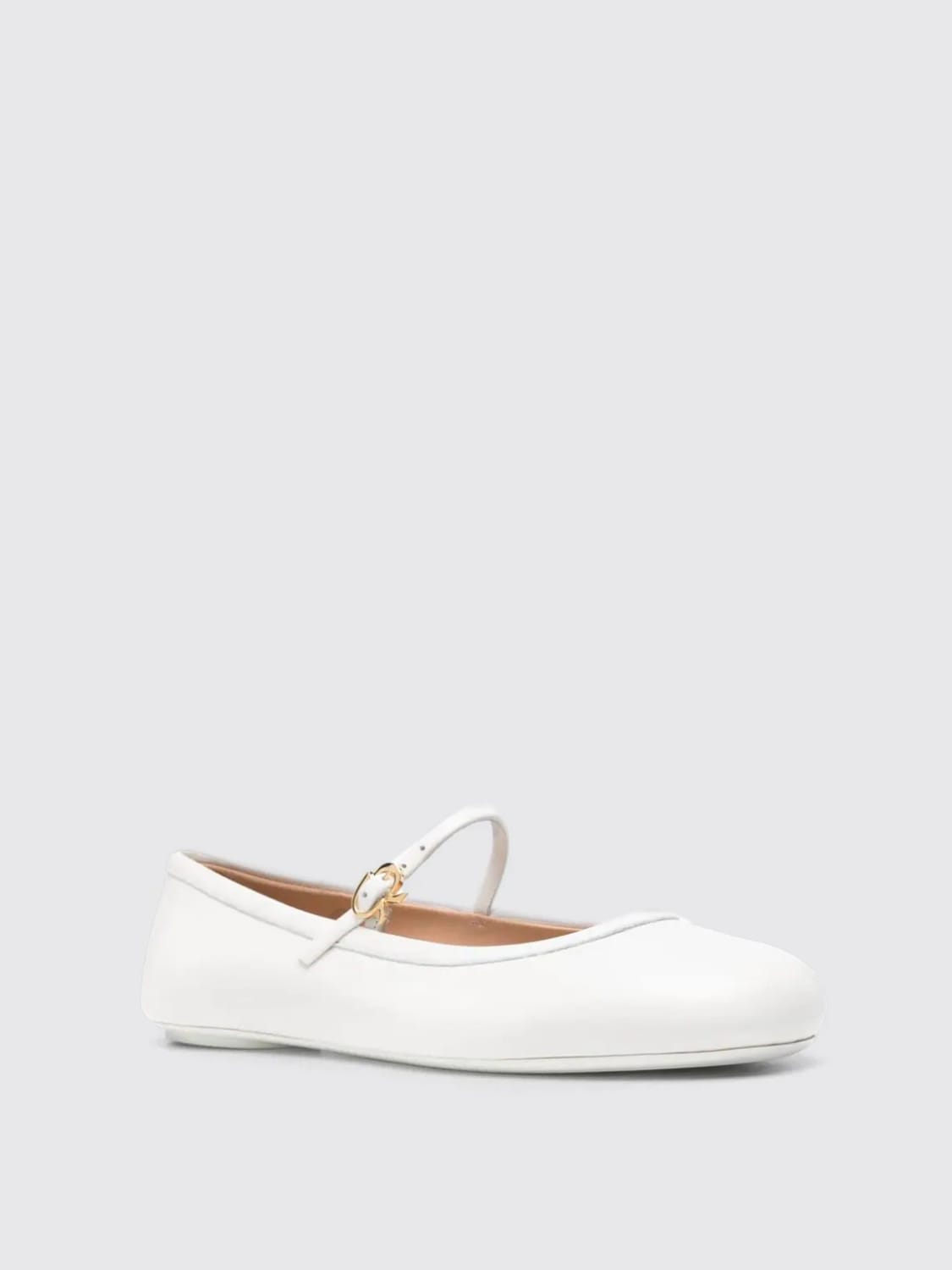 GIANVITO ROSSI BALLET FLATS: Ballet flats woman Gianvito Rossi, White - Img 2