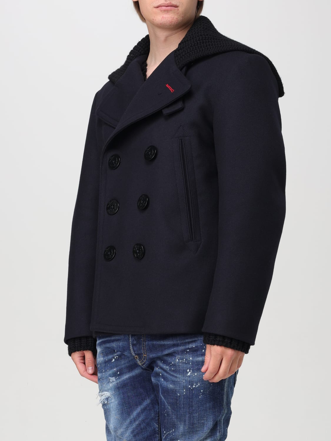 DSQUARED2 COAT: Coat men Dsquared2, Blue - Img 4