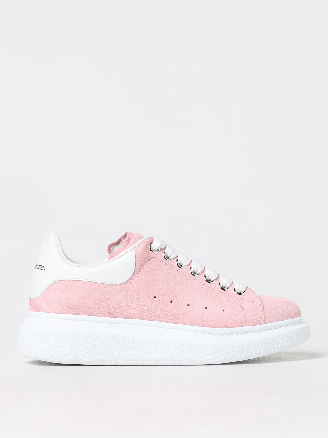 Alexander mcqueen trainers white and pink online