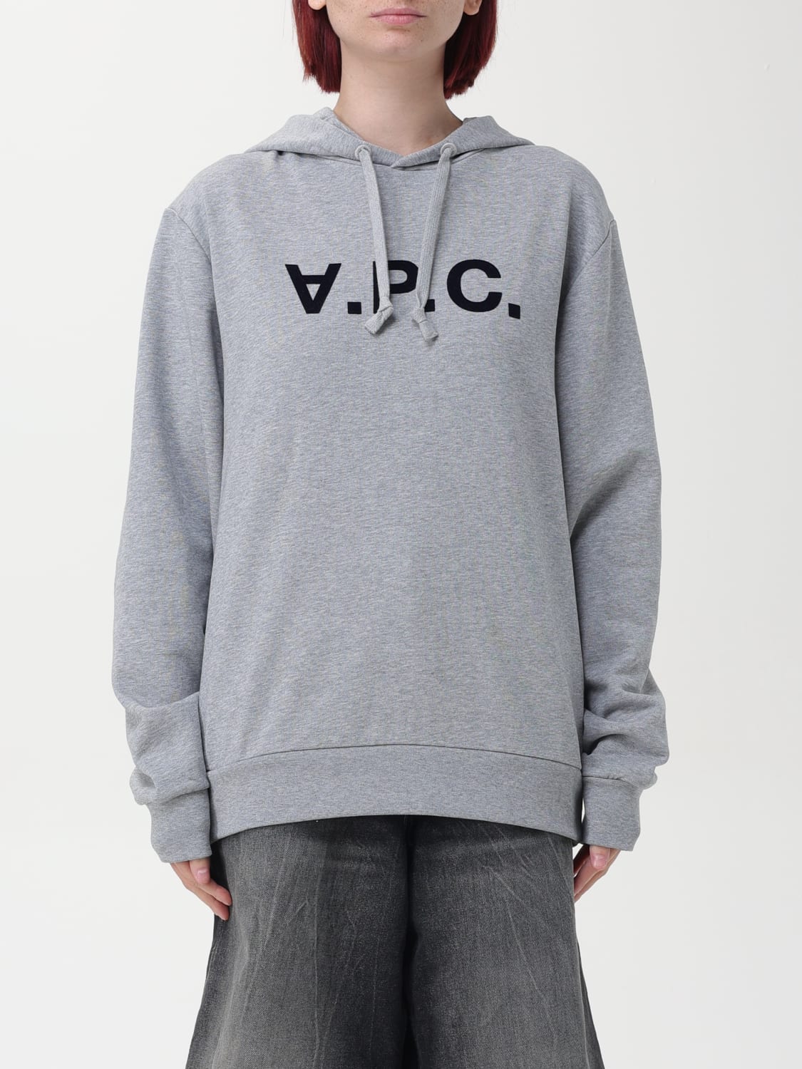 A.P.C. SWEATSHIRT: Sweatshirt woman A.P.C., Grey - Img 1