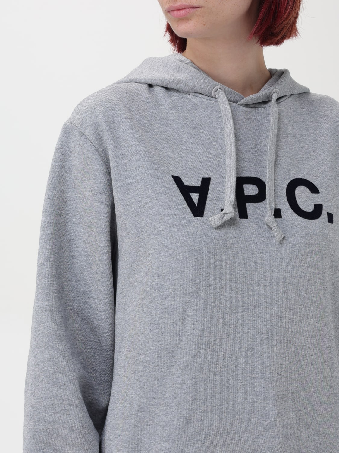 A.P.C. SWEATSHIRT: Sweatshirt woman A.P.C., Grey - Img 3