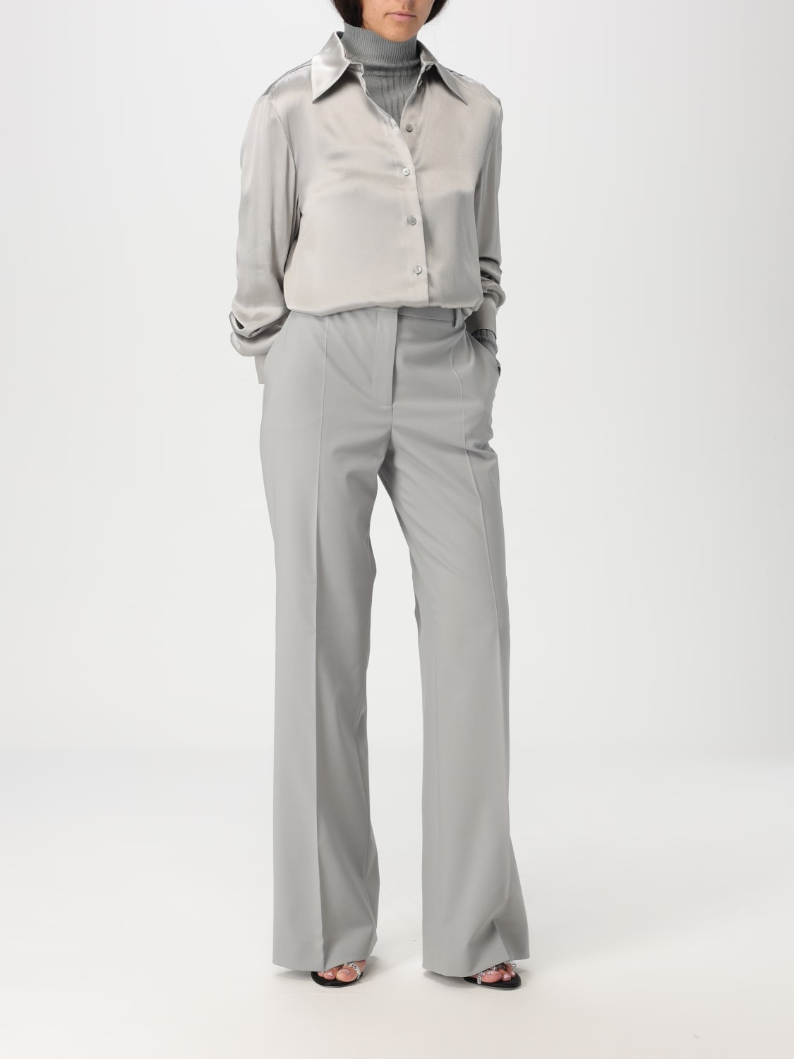 ALBERTA FERRETTI PANTS: Pants woman Alberta Ferretti, Grey - Img 2