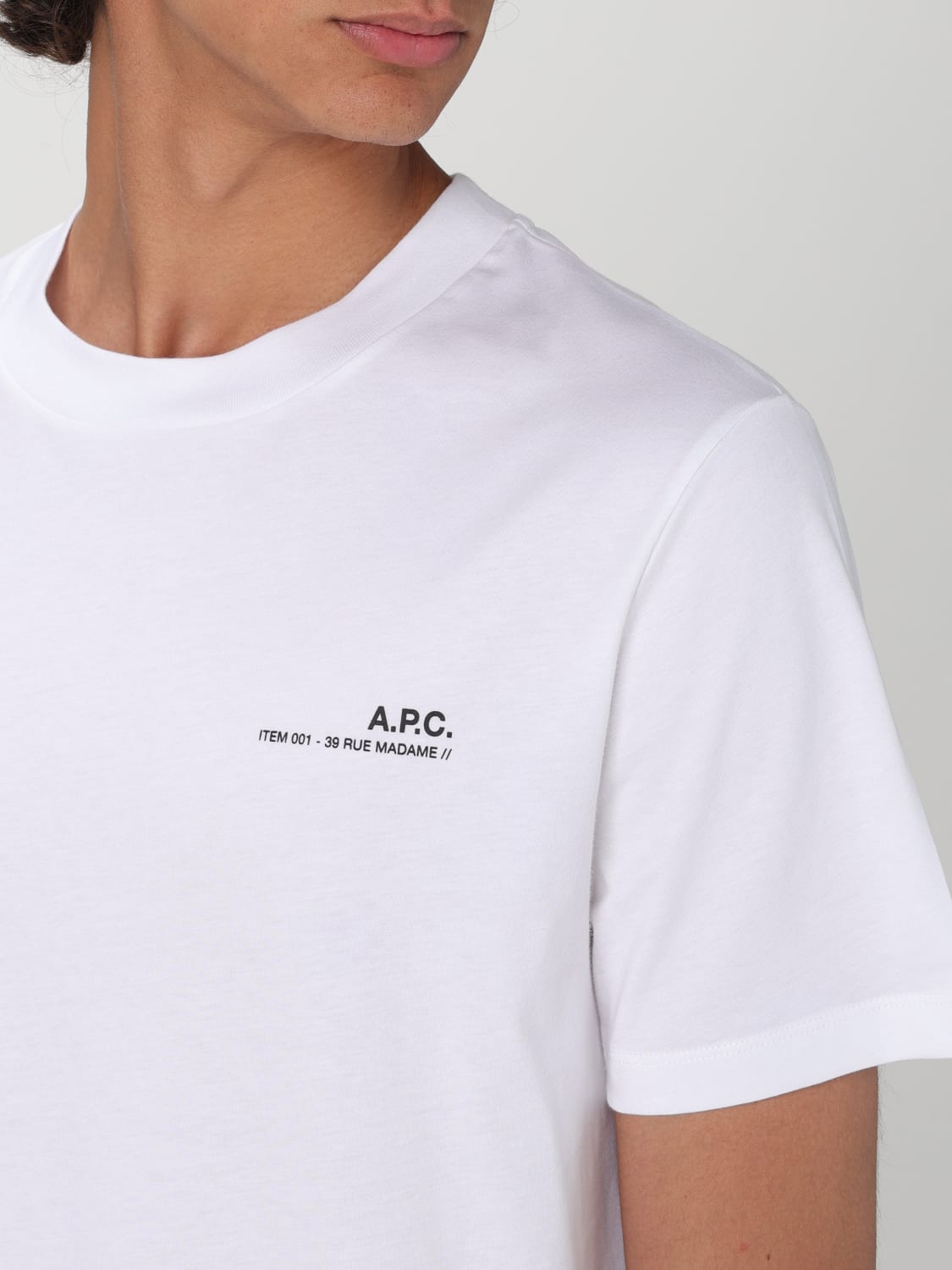 A.P.C. T-SHIRT: T-shirt men A.P.C., White - Img 4