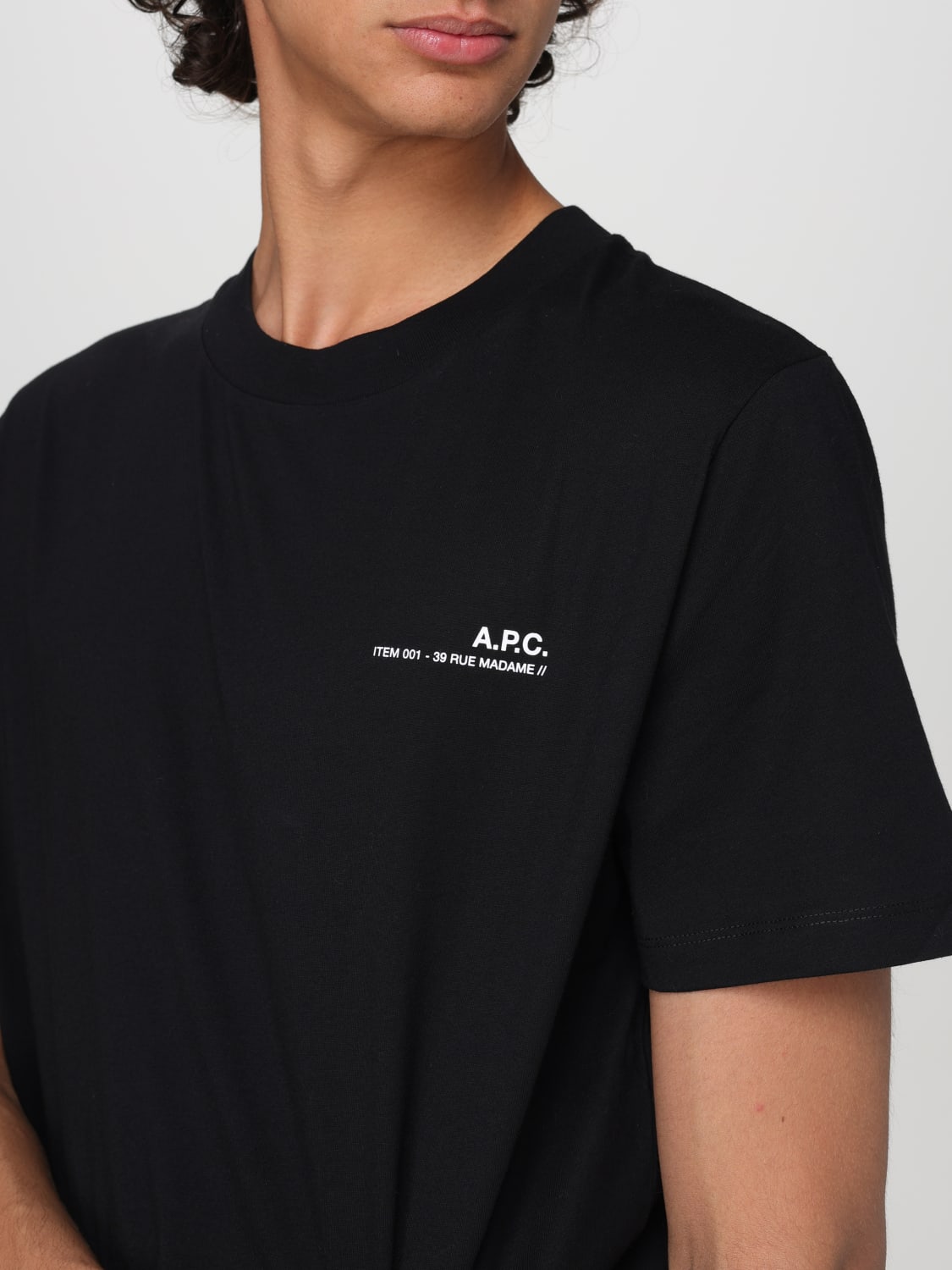 A.P.C. T-SHIRT: T-shirt men A.P.C., Black - Img 3
