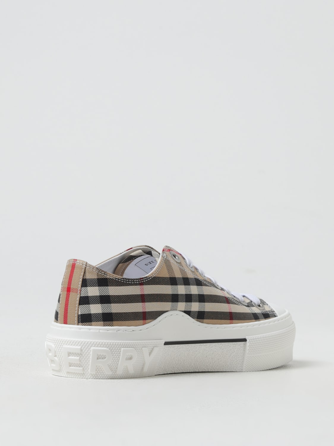 Burberry Outlet: Sneakers woman - Beige | Burberry sneakers