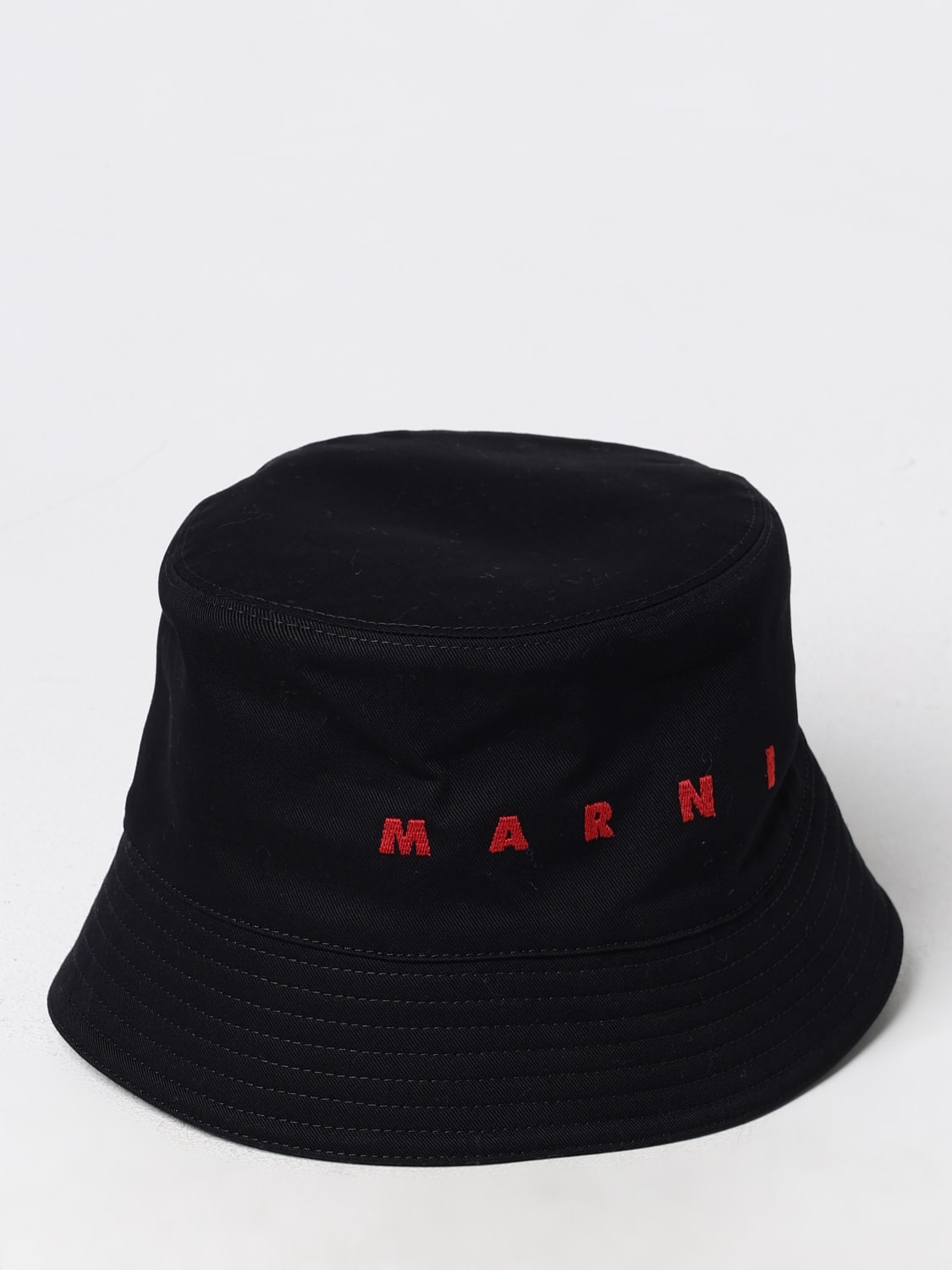 Giglio Cappello Marni in cotone con logo ricamato