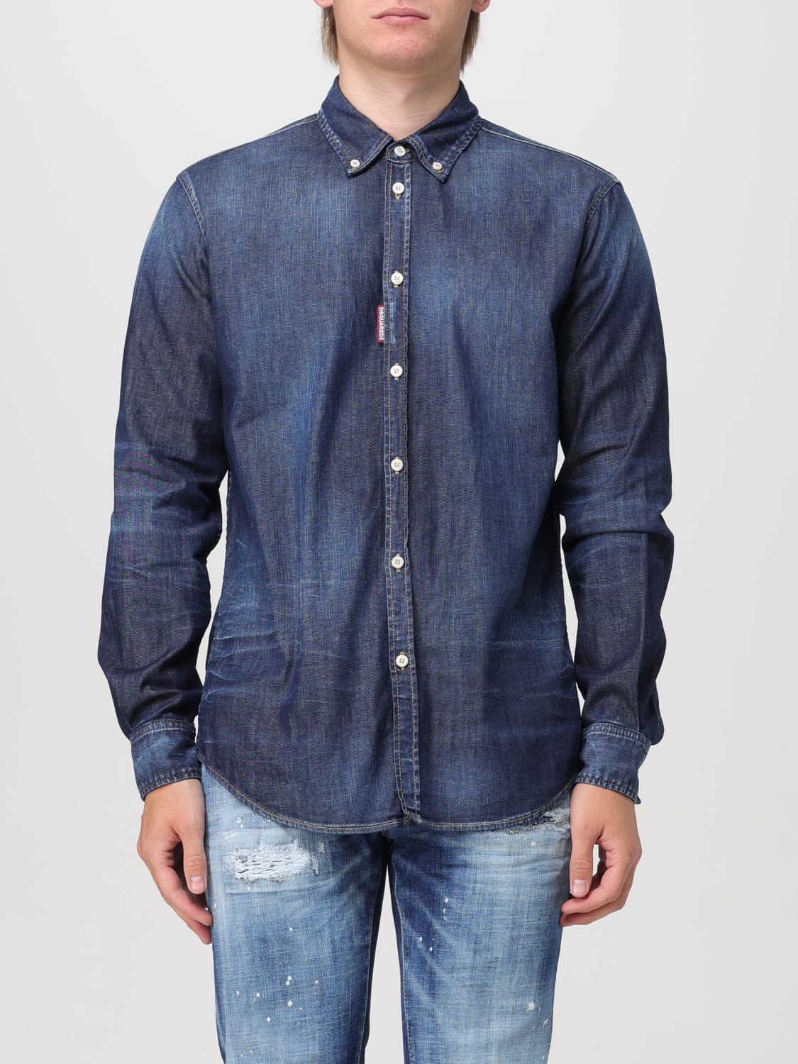 DSQUARED2 SHIRT: Shirt men Dsquared2, Denim - Img 1