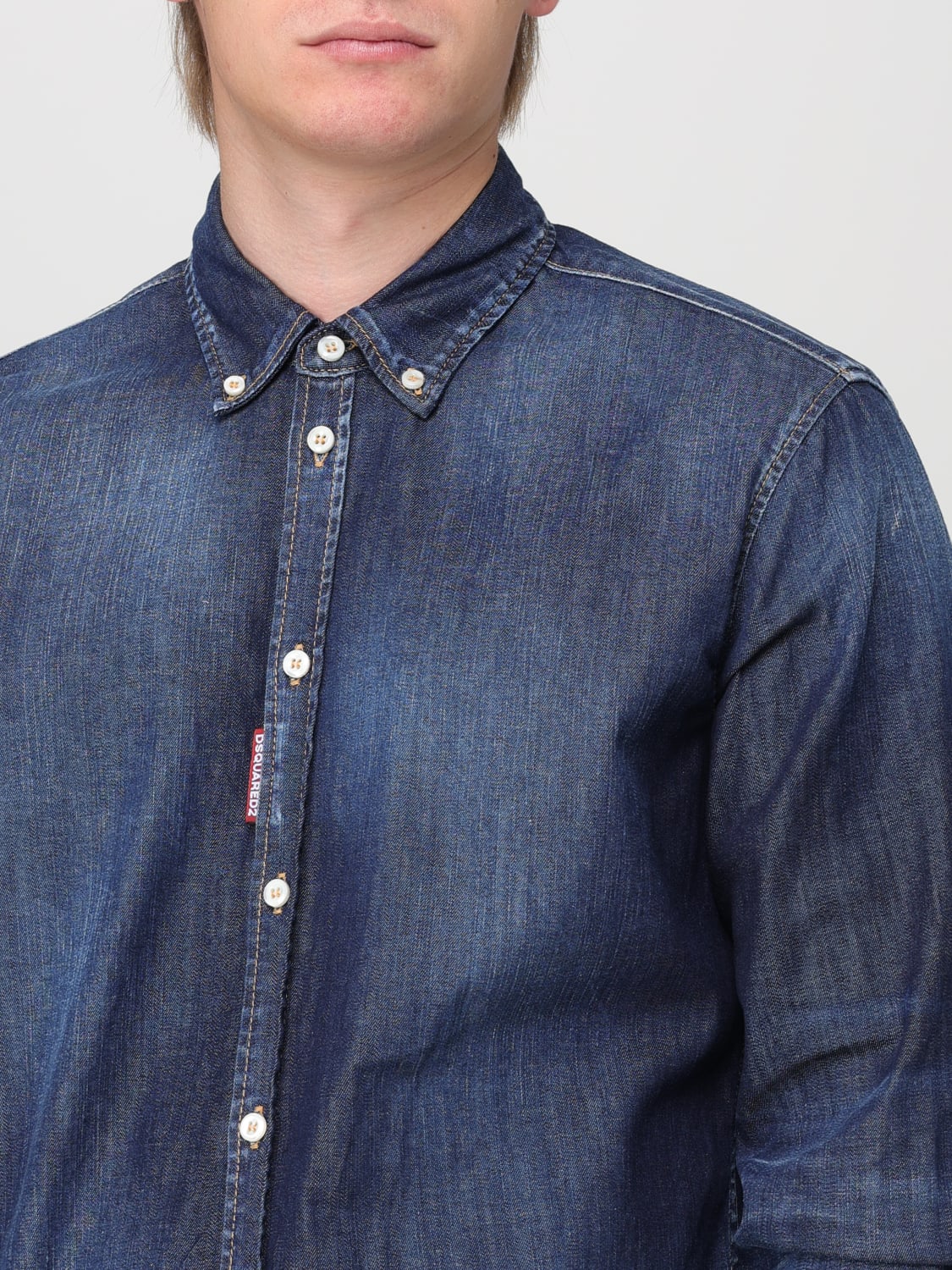 DSQUARED2 SHIRT: Shirt men Dsquared2, Denim - Img 3