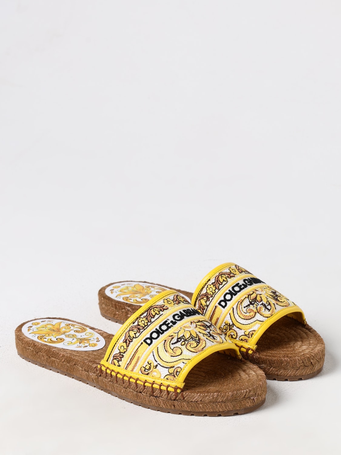 DOLCE & GABBANA FLAT SANDALS: Espadrilles woman Dolce & Gabbana, Multicolor - Img 2