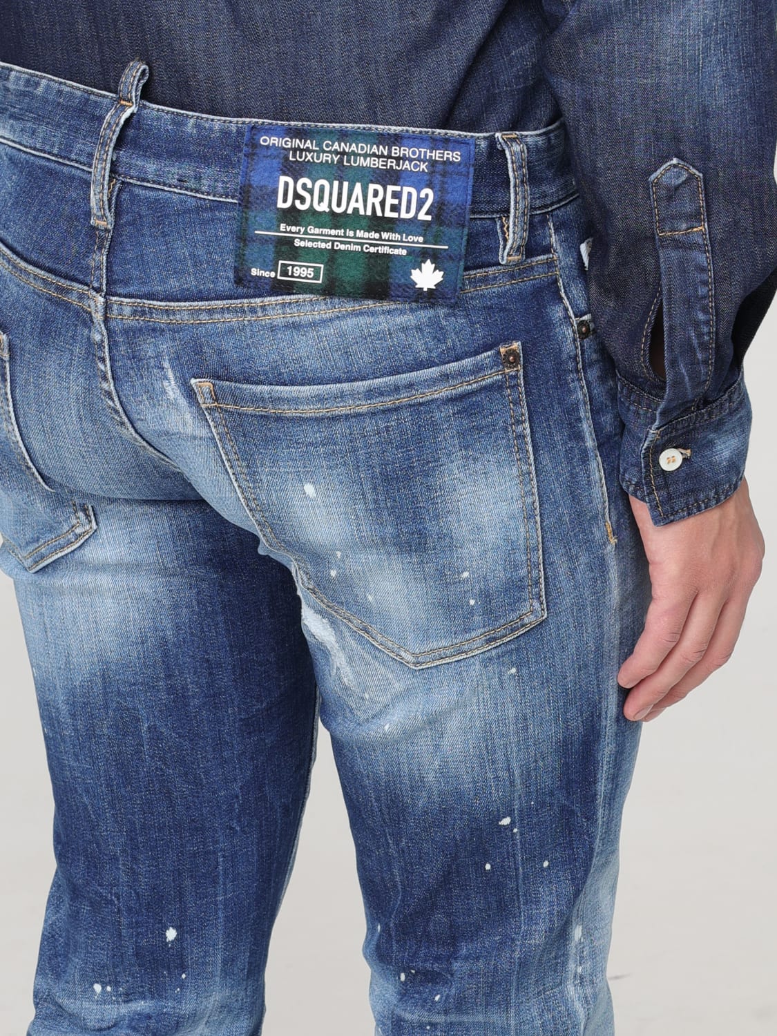 DSQUARED2 JEANS: Pantalon homme Dsquared2, Denim - Img 3