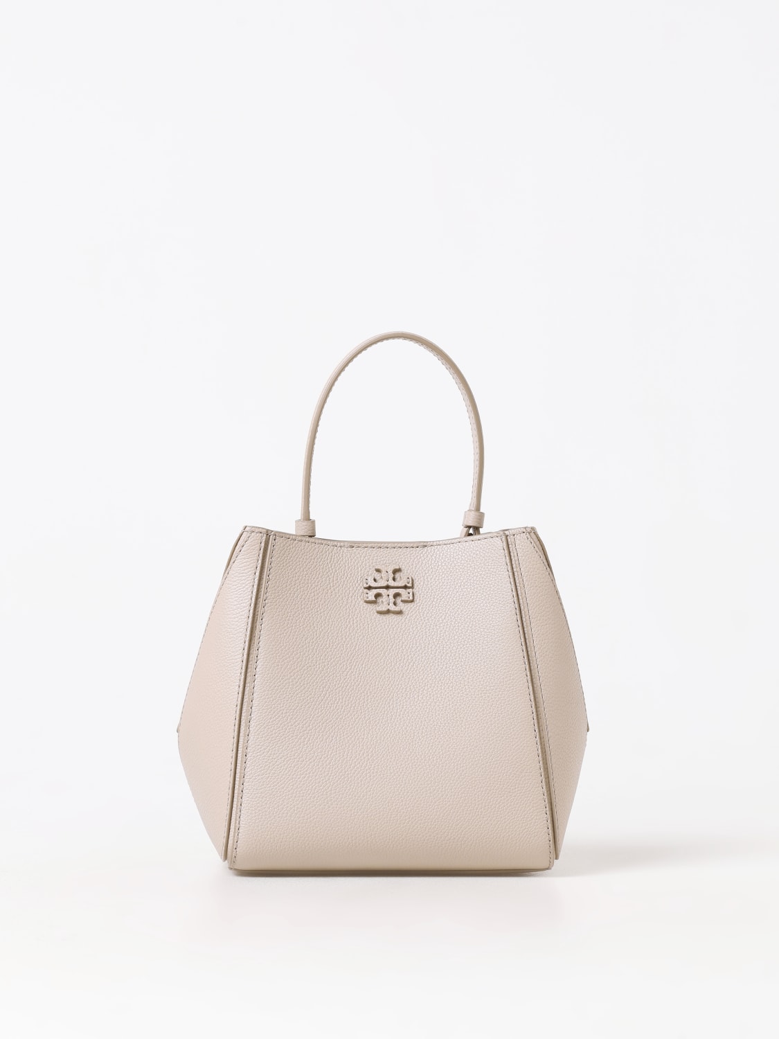 TORY BURCH BORSA MINI: Borsa McGraw Tory Burch in pelle a grana , Panna - Img 1