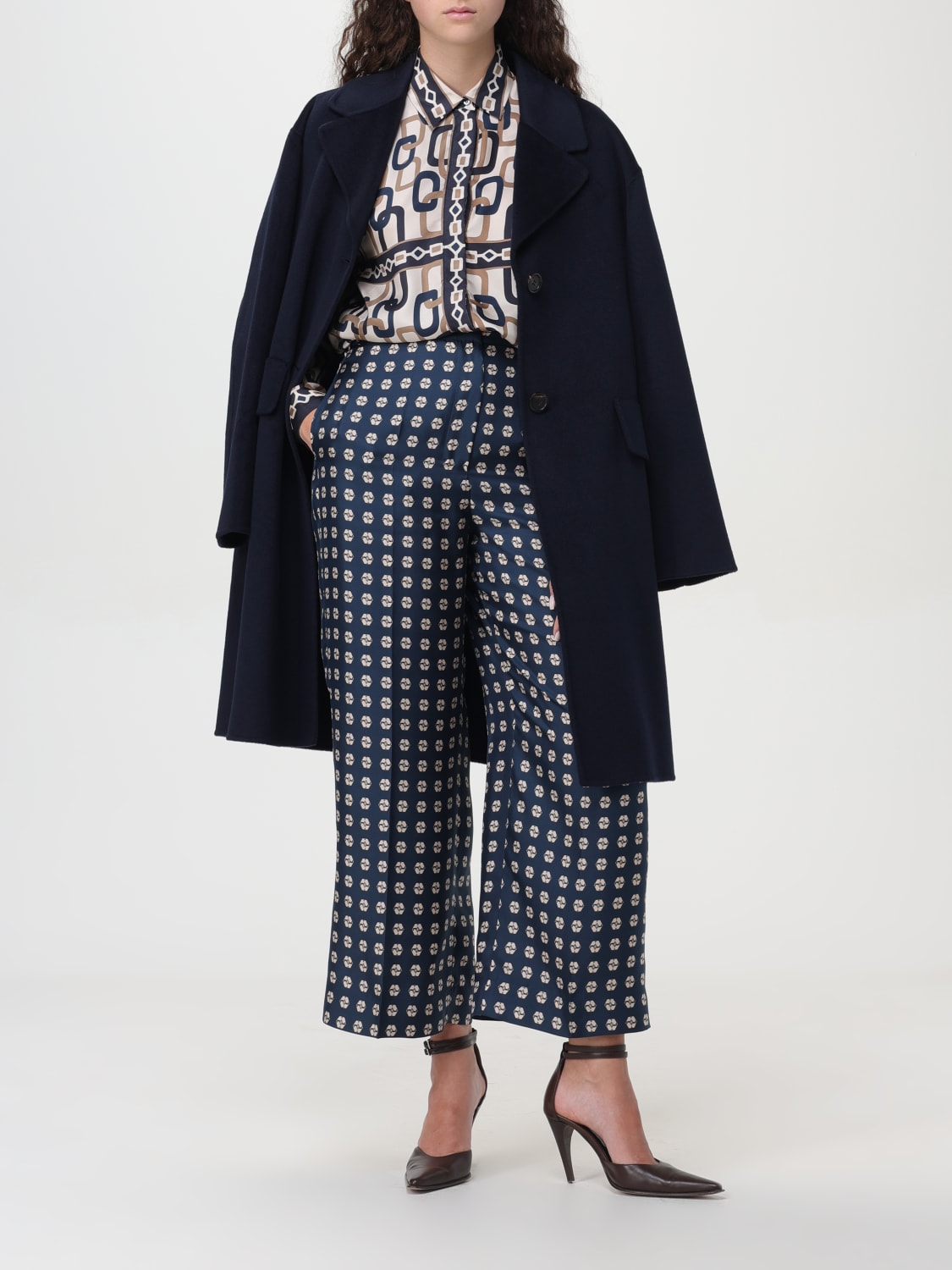 S MAX MARA：コート レディース - ブルー | GIGLIO.COMオンラインの