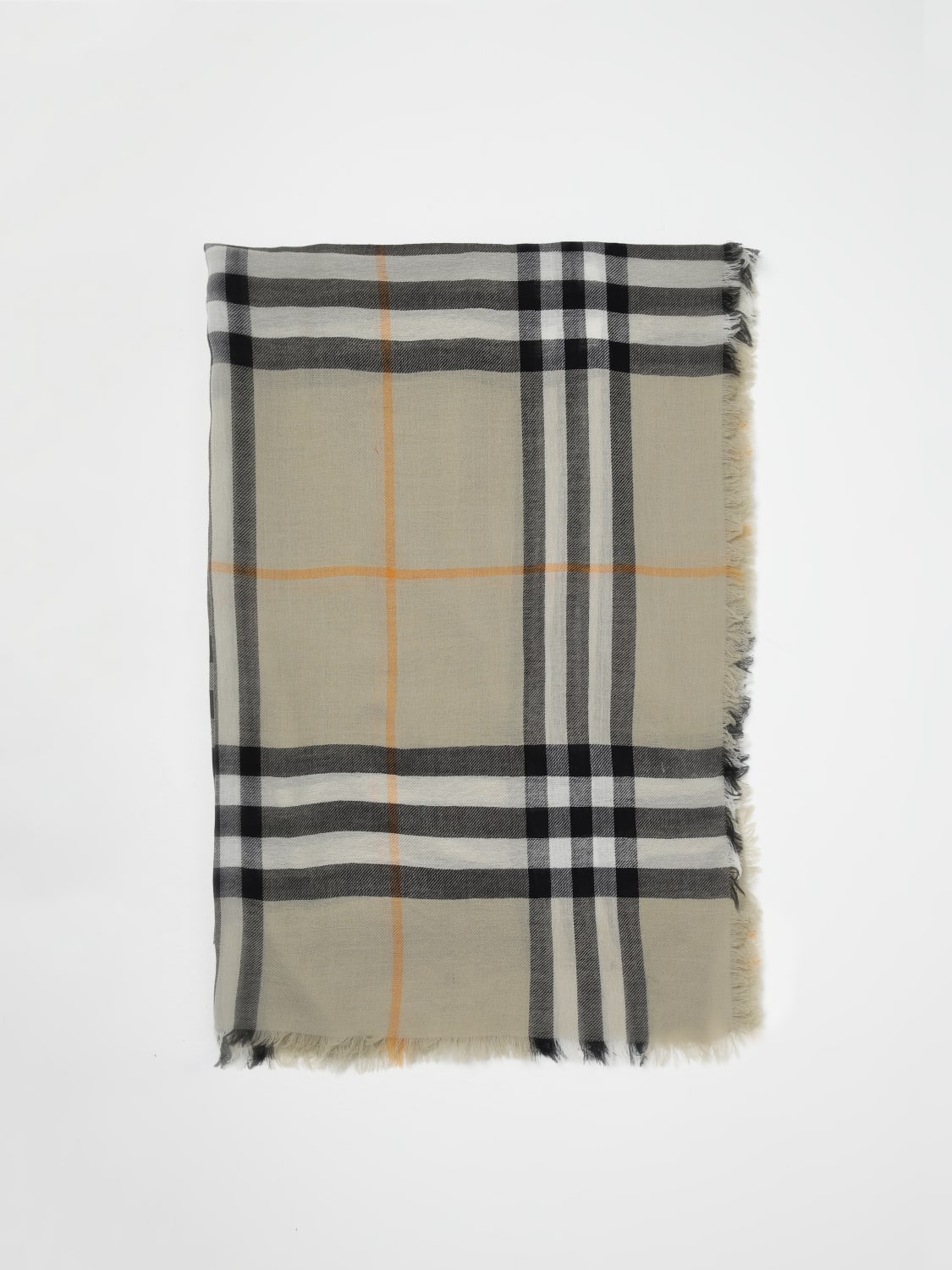 BURBERRY Scarf men Green Burberry scarf 8090724 online at GIGLIO.COM