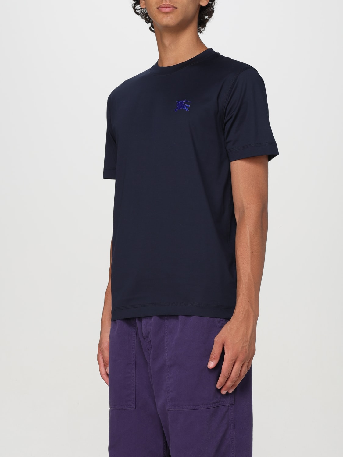 BURBERRY T-SHIRT: T-shirt men Burberry, Blue - Img 4