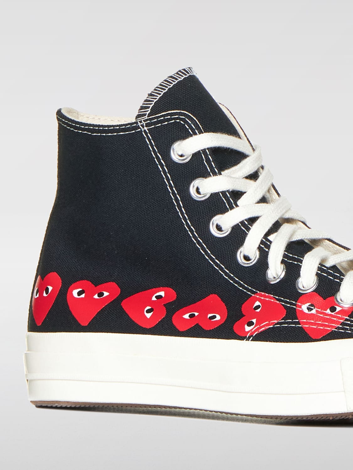 COMME DES GARCONS PLAY 스니커즈: 스니커즈 여성 Comme Des Garcons Play, 블랙 - Img 4