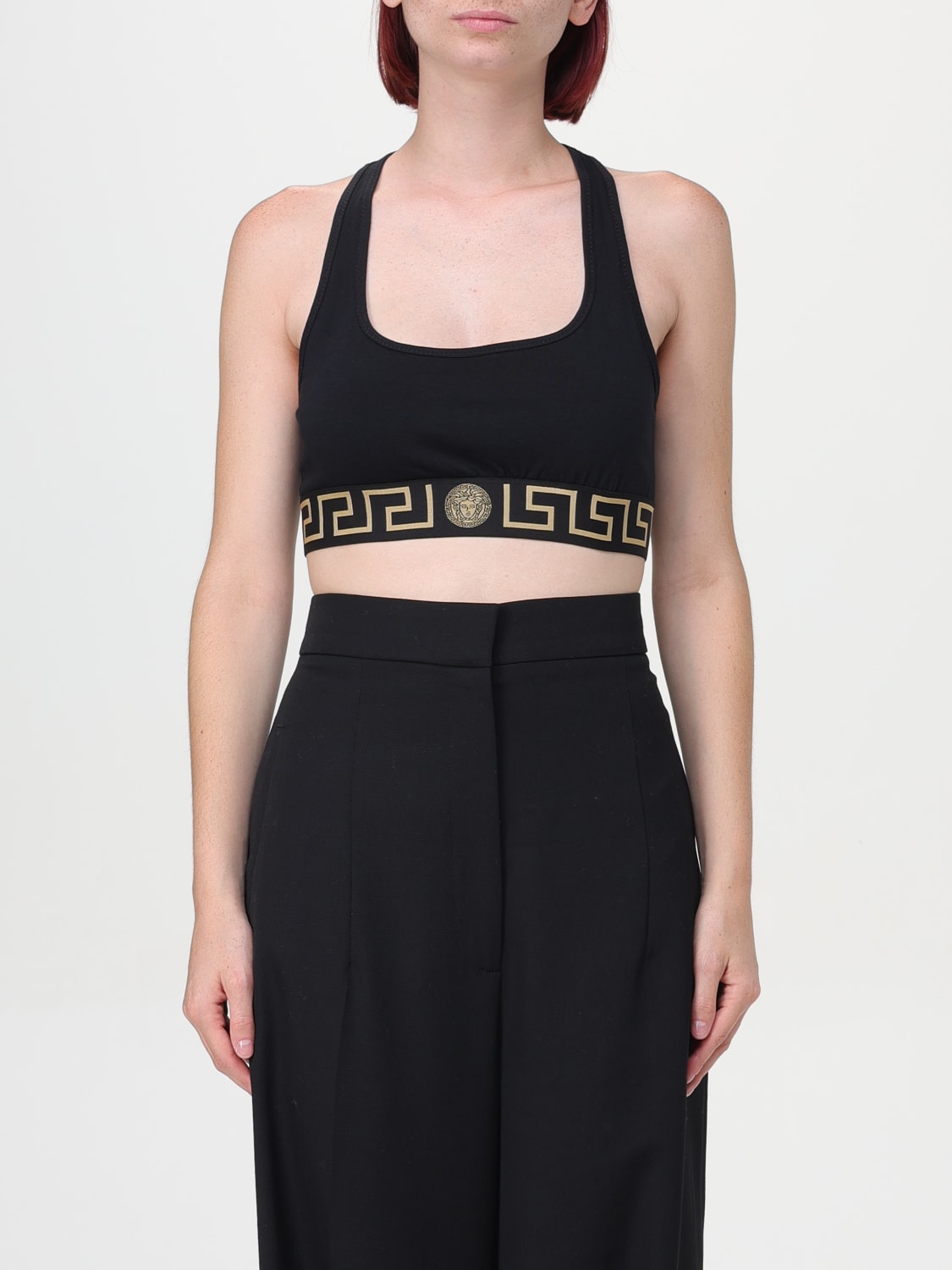 VERSACE TOP: Top woman Versace, Black - Img 1