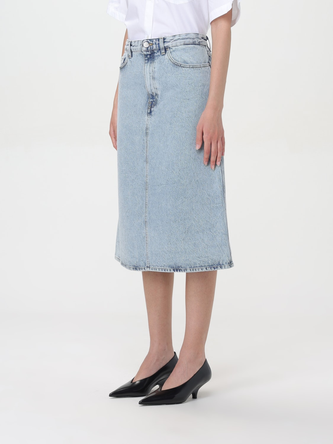 TOTEME JUPE: Jupe femme Toteme, Denim - Img 3