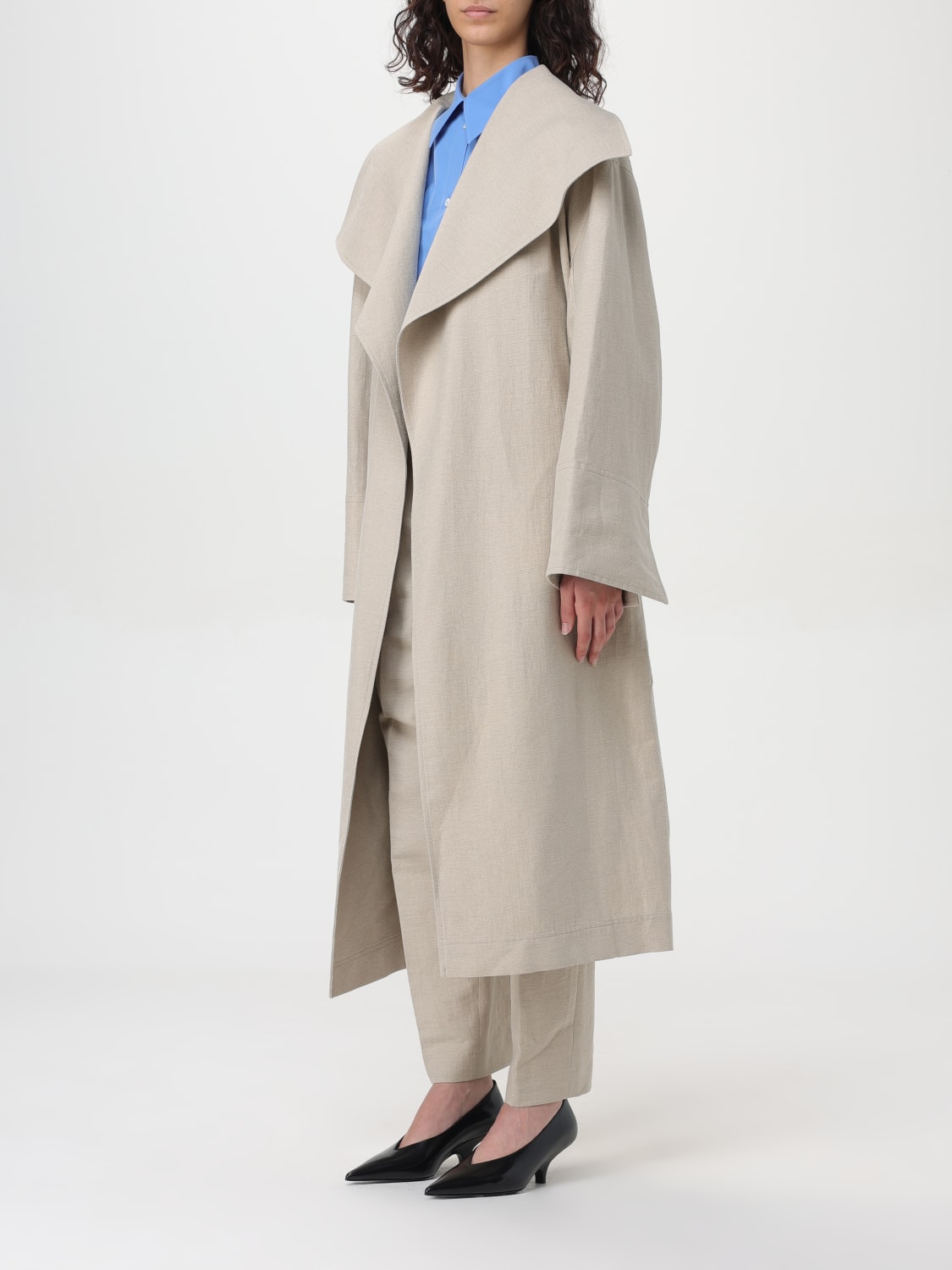 TOTEME COAT: Coat woman Toteme, Beige - Img 4