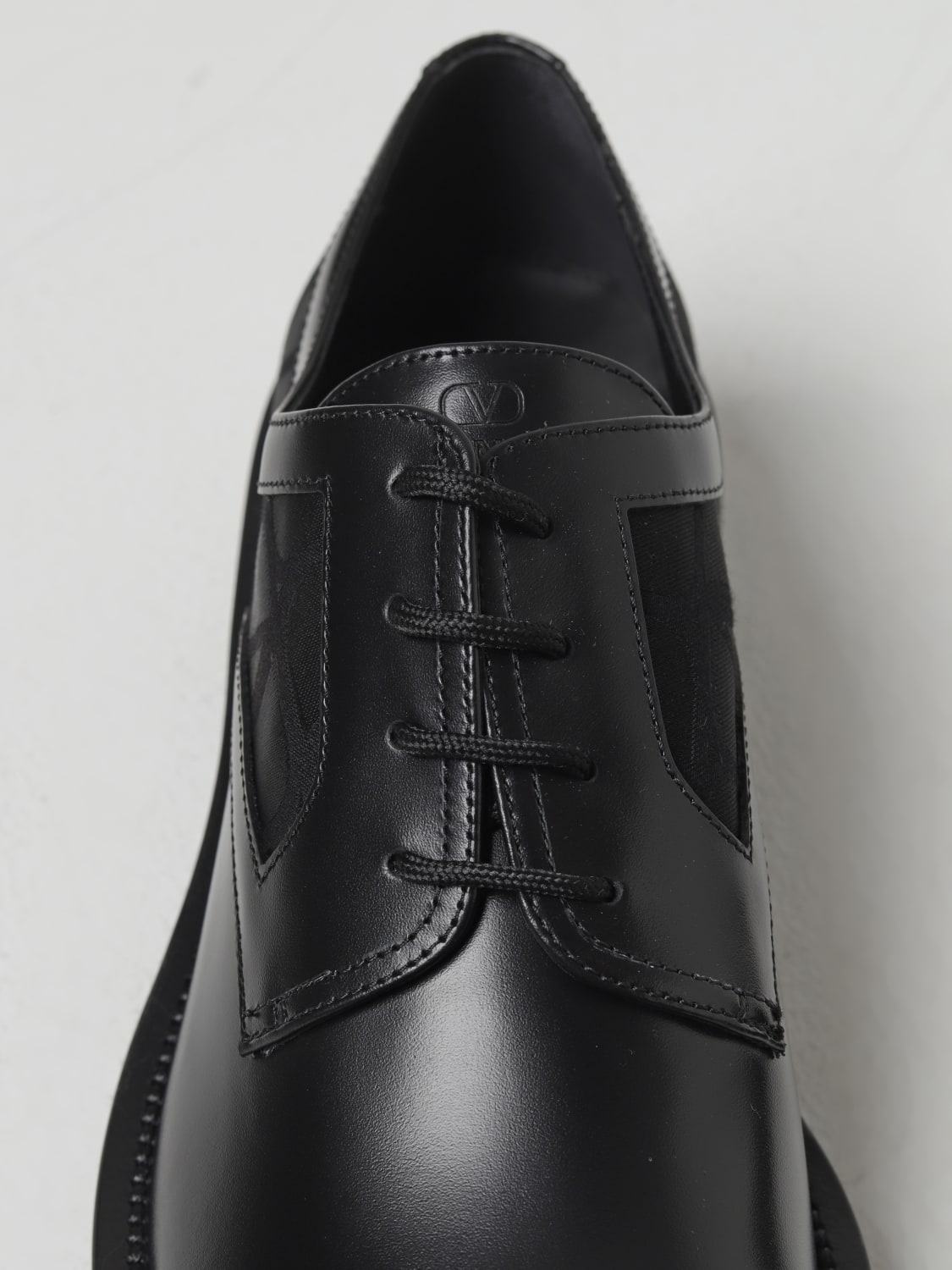 VALENTINO GARAVANI BROGUE SHOES: Shoes men Valentino Garavani, Black - Img 4