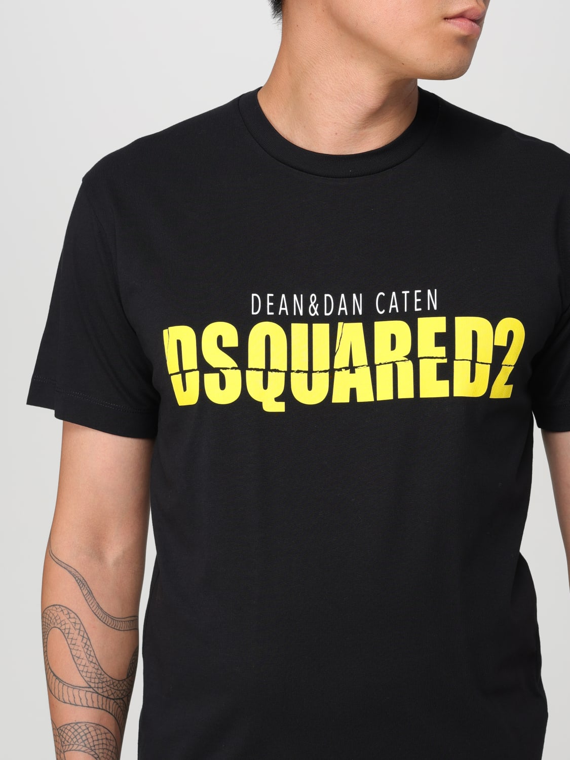 DSQUARED2 T-SHIRT: T-shirt men Dsquared2, Black - Img 4