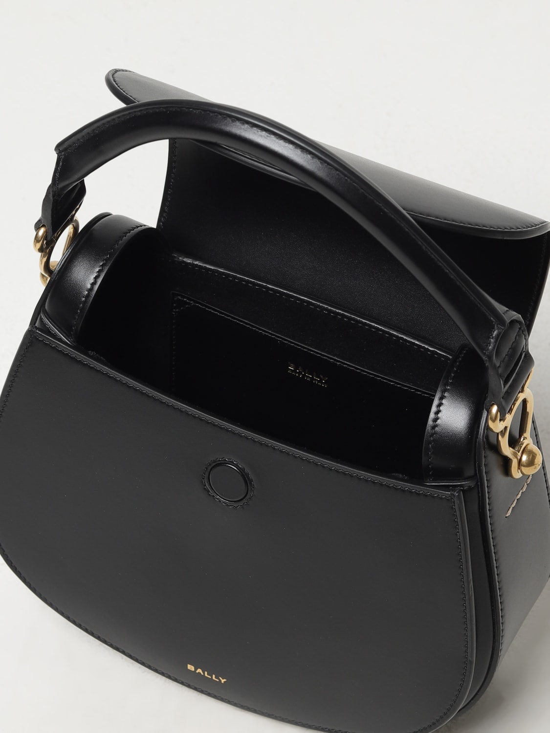 BALLY BORSA MINI: Borsa La Lune Bally in pelle , Nero - Img 4