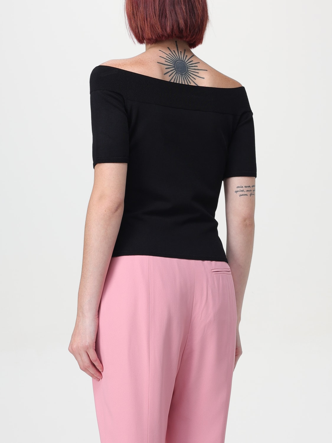 MCQUEEN TOP: Top damen McQueen, Schwarz - Img 3