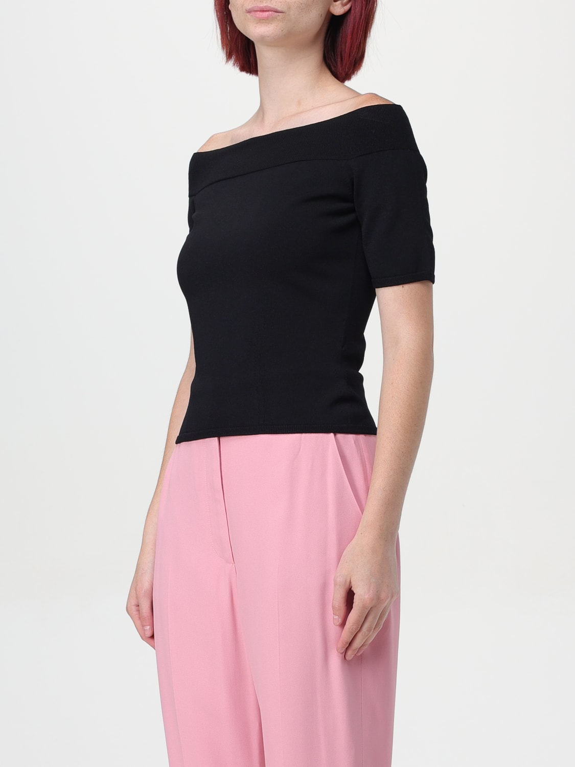 MCQUEEN TOP: Top damen McQueen, Schwarz - Img 4