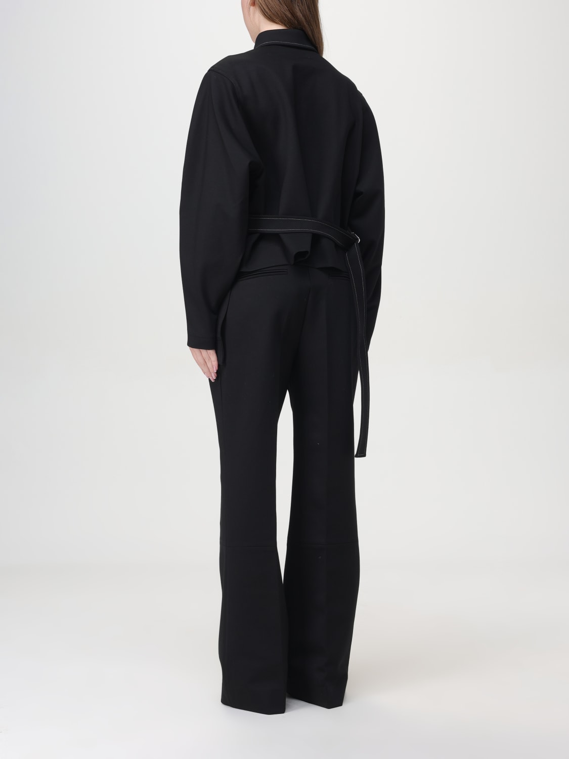 VICTORIA VICTORIA BECKHAM CAMICIA: Camicia Victoria Victoria Beckham in misto viscosa , Nero - Img 3