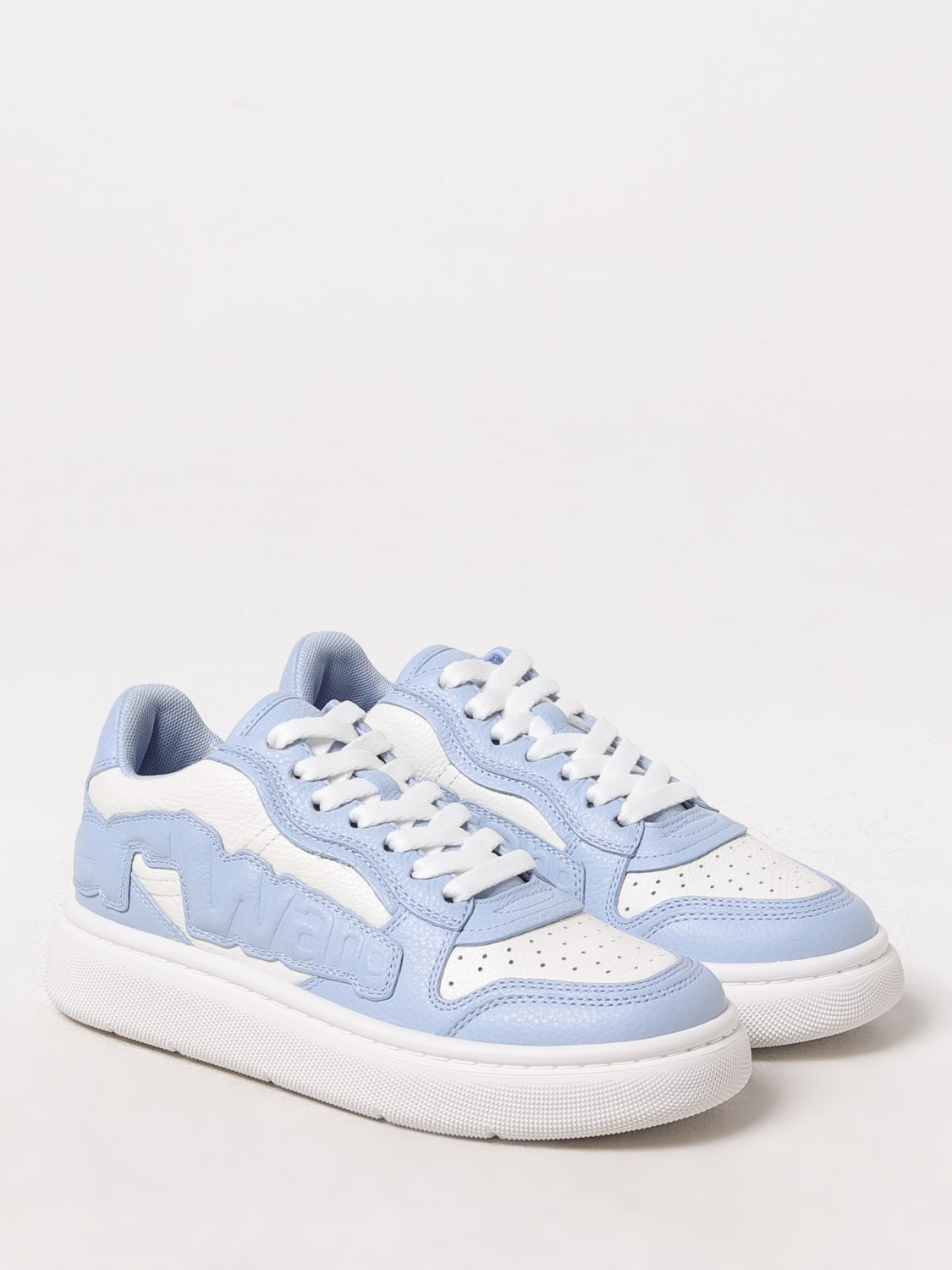 ALEXANDER WANG SNEAKERS: Sneakers Alexander Wang in pelle martellata , Blue - Img 2